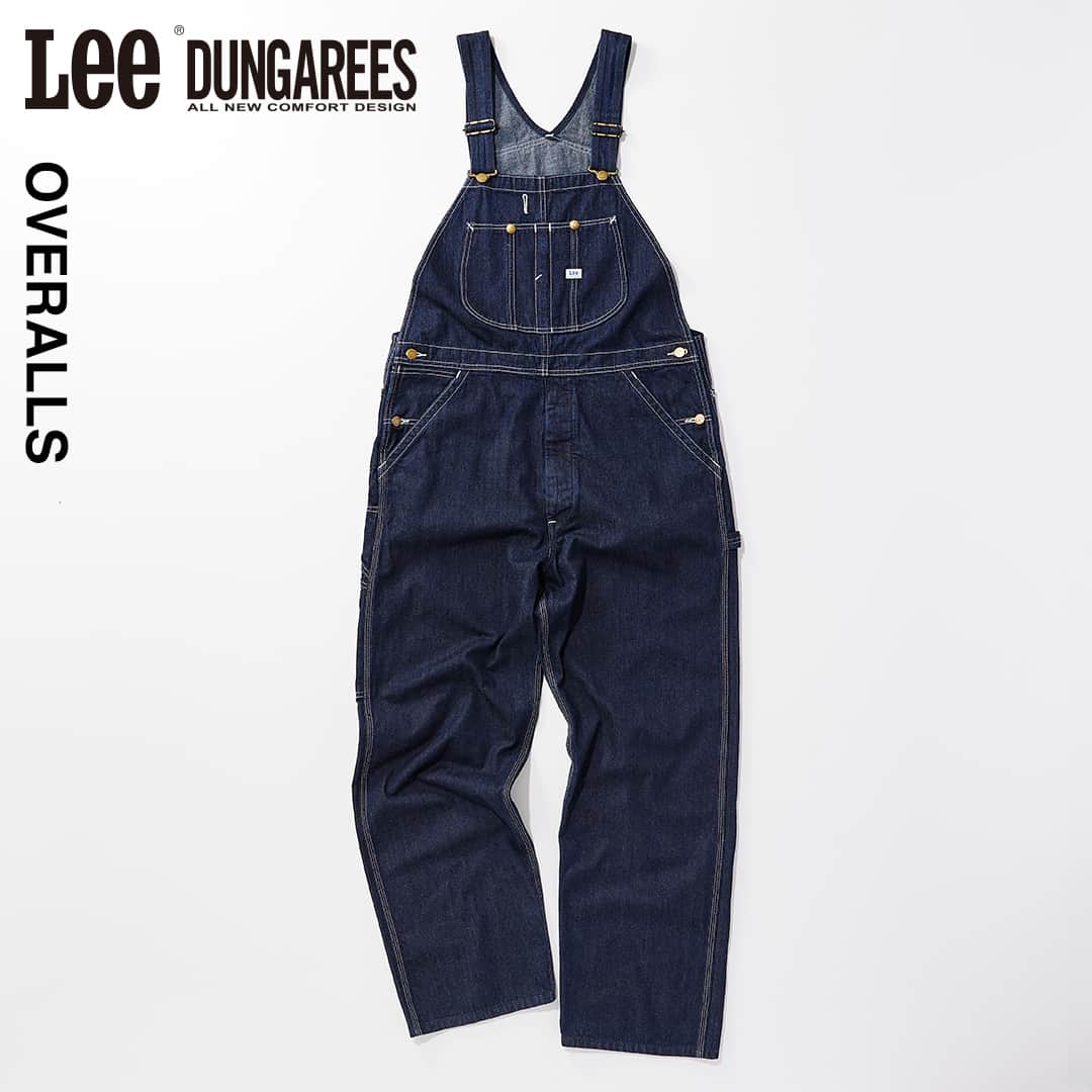 リーのインスタグラム：「Lee DUNGAREES . 20世紀当時の英知を結集した機能ディテールや耐久性に富む新素材を積極的に取り入れた、リー伝統のワークウェアライン"Lee DUNGAREES"  Lee SHOP各店舗、オンラインモールにて取り扱い  #lee #leedugarees #leejapan #leeoveralls #locojacket #painterpants #unionalls #リー #リージャパン #リーダンガリーズ」