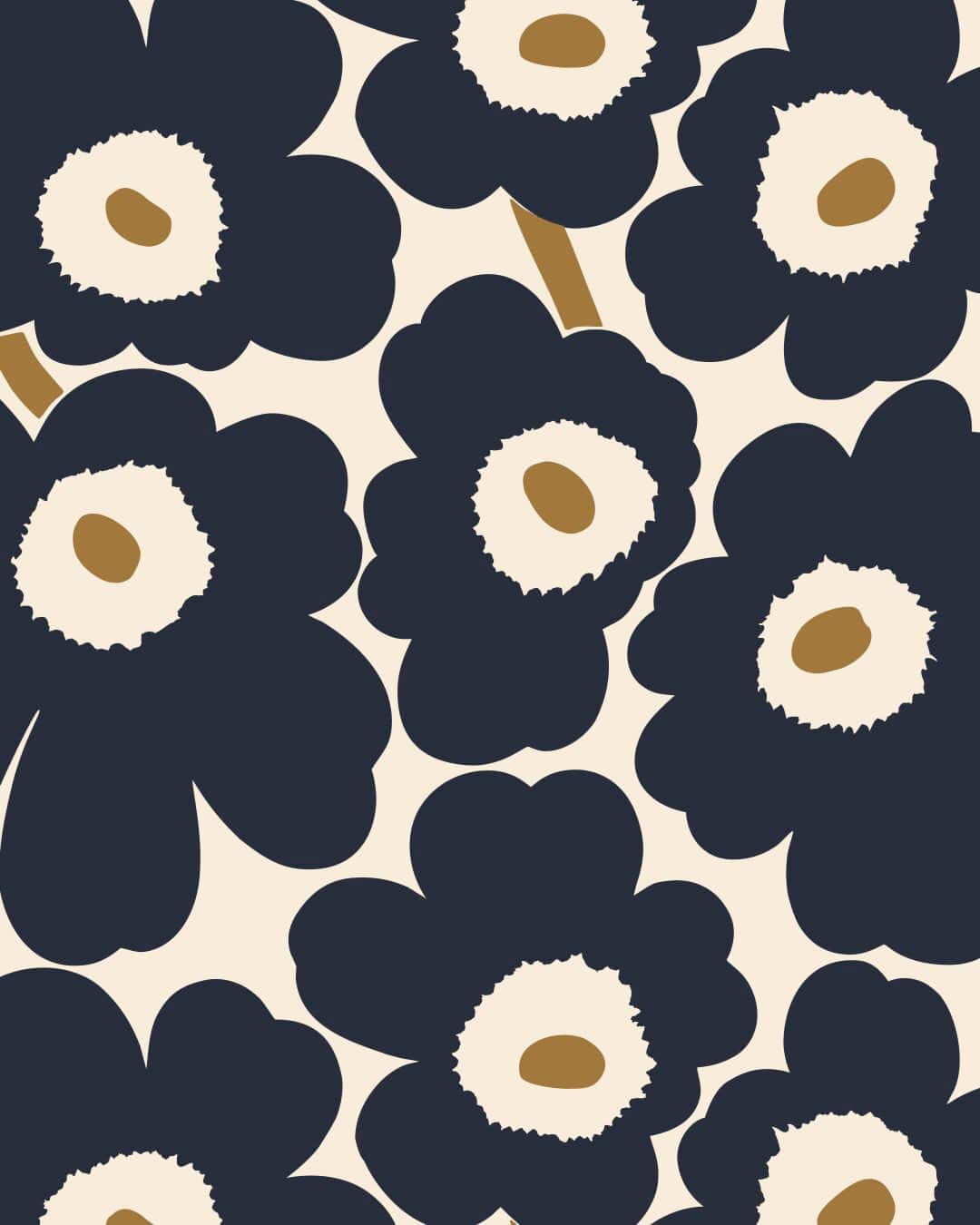 マリメッコのインスタグラム：「What bath essentials can you imagine this elegant Unikko colorway on?   Swipe to discover 3 new products, all made of either recycled polyester or organic terry cotton.   Explore our new home edit at marimekko.com. #marimekko」