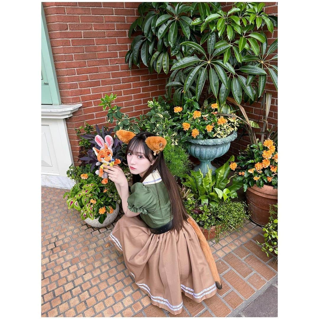 日比野芽奈のインスタグラム：「🐰🦊‪𓂃𓈒໒꒱‪𓏸 . . . ずるいウサギ、まぬけなキツネ . . . 俺のことすきなんだろう？ . . . はい！！！！！！すきです(大声) . . . #東京ディズニーランド #ディズニーランド#東京ディズニーリゾート #ディズニーリゾート #ディズニーグッズ #ディズニーカチューシャ  #ディズニーコーデ#夢の国 #夢が叶う場所 #dハロ #dハロ2023  #ハロウィン  #ディズニーハロウィン #ズートピア #ズートピアバウンド #ズートピアコーデ #ニック #ニックバウンド #ニックコーデ #ジュディ #ディズニー写真スポット #ディズニーフォトスポット #tokyodisneyland #tdl #tokyodisneyresort #disney #disneyland  #halloween #disneyhalloween #zootopia」