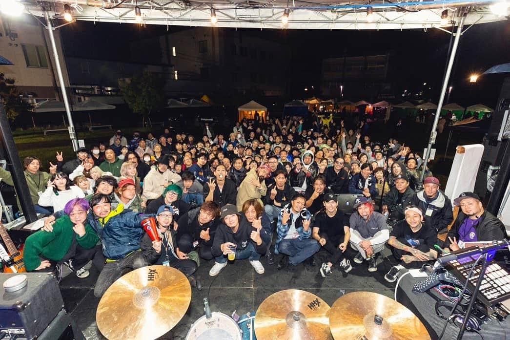 SATOSHIのインスタグラム：「YONEZAWA ROCK FES2023  久々の米沢のライブ。 みなさんの尽力もあり最高な時間を過ごせました！  ありがとうございました！  #山嵐 #yonezawarockfes」