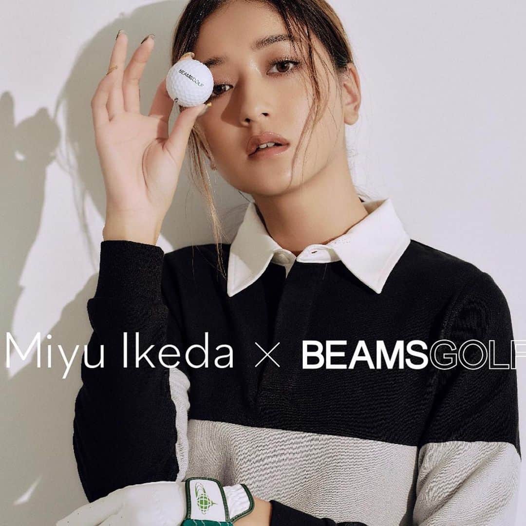 設楽洋のインスタグラム：「"みちょぱ"ことモデル・池田美優ちゃんとBEAMSGOLF によるコラボレーションが初登場❣️ ゴルフとファッションを愛するみちょぱちゃんならではの想いが詰まった今回のコレクションは、“シンプル"で"カジュアル"なゴルフウェアがキーワード…🏌️‍♀️☀️ アイテムと同系色でさりげなく配された、本コレクションのために描き下ろしたコラボーレーションロゴも必見です‼️従来のゴルフウェアのイメージを覆す、ベーシックで洗礼されたアイテムは、日常使いやトレーニングなどゴルフ以外の幅広いシーンで活躍します😊👍　 @michopa1030 @beamsgolf  #beamsgolf #beams #golf #池田美優#みちょぱ#golffashion #golfwears #golfstyle #fashion #miyuikeda #pr」