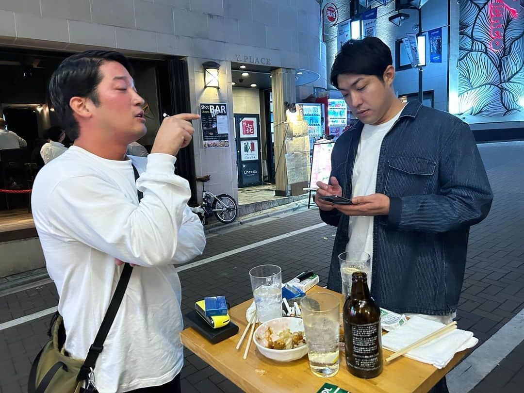 なかむらしゅんのインスタグラム：「大さん塚田さん🍺」