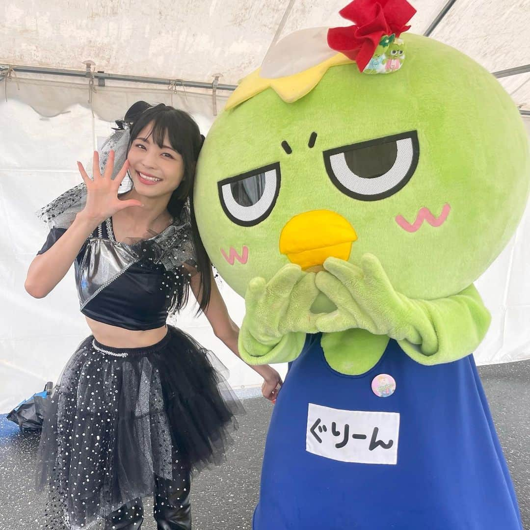 寺嶋由芙のインスタグラム：「【福島県会津若松市　カッパぐりーん】 ・ ぐりーんちゃんとってもお久しぶりに会えました！シャイで優しいカッパさん(ﾟωﾟ)会津もまた行きたいな(ﾟωﾟ)今週と来週の「#支局記者が語る地域再生」は福島県特集です、郡山支局の支局長さんとお届けしてます！#ラジオNIKKEI ぜひ聴いてね！ ・ #福島県 #会津若松市 #カッパぐりーん #ゆるキャラ #ご当地キャラ #yuruchara #吉祥物 #ご当地キャラまつりin須崎 #ご当地キャラまつりin須崎2023 #高知県 #須崎市 #すさきがすきさ #ゆっふぃー #アイドル #japaneseidol #idol」