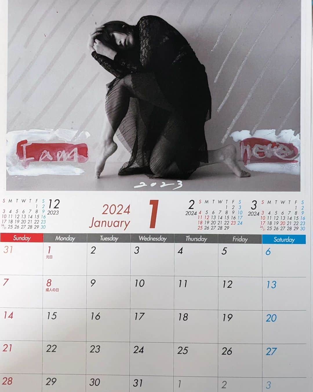 大塚咲さんのインスタグラム写真 - (大塚咲Instagram)「カレンダー作りました！2024年ももうすぐですね～👀  今年はA4サイズ、書込みしやすいデザインです。  あまり作っていないのでお早めに✨✨🔥🔥  よろしくお願いいたします✨  #2024年カレンダー」10月17日 15時42分 - otsukasaki_