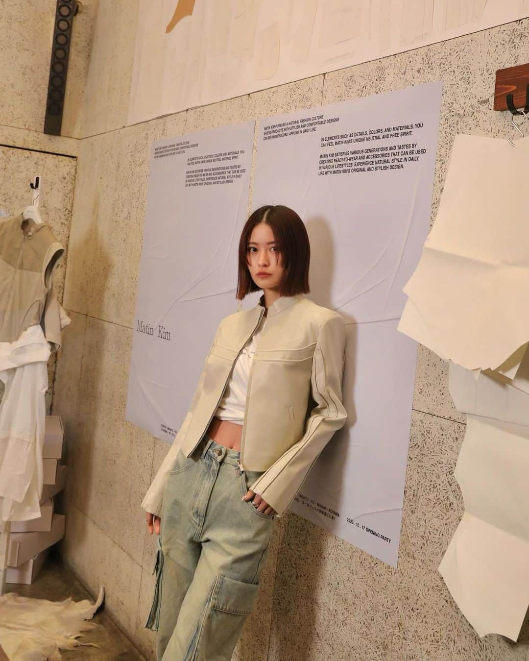 横田ひかるのインスタグラム：「Matin Kim POP UP 🧾📑📄  日本初上陸したMatin KimのPOP UPのレセプションパーティへ行ってきました。明日から渋谷PARCOでPOP UPされているので是非!トレンドの可愛いアイテムたくさんです✌︎  Matin Kim POPUP STORE @渋谷PARCO 2023年10月18日(水)～10月29日(日)  @matinkim_magazine  #matinkim #マーティンキム #PR」