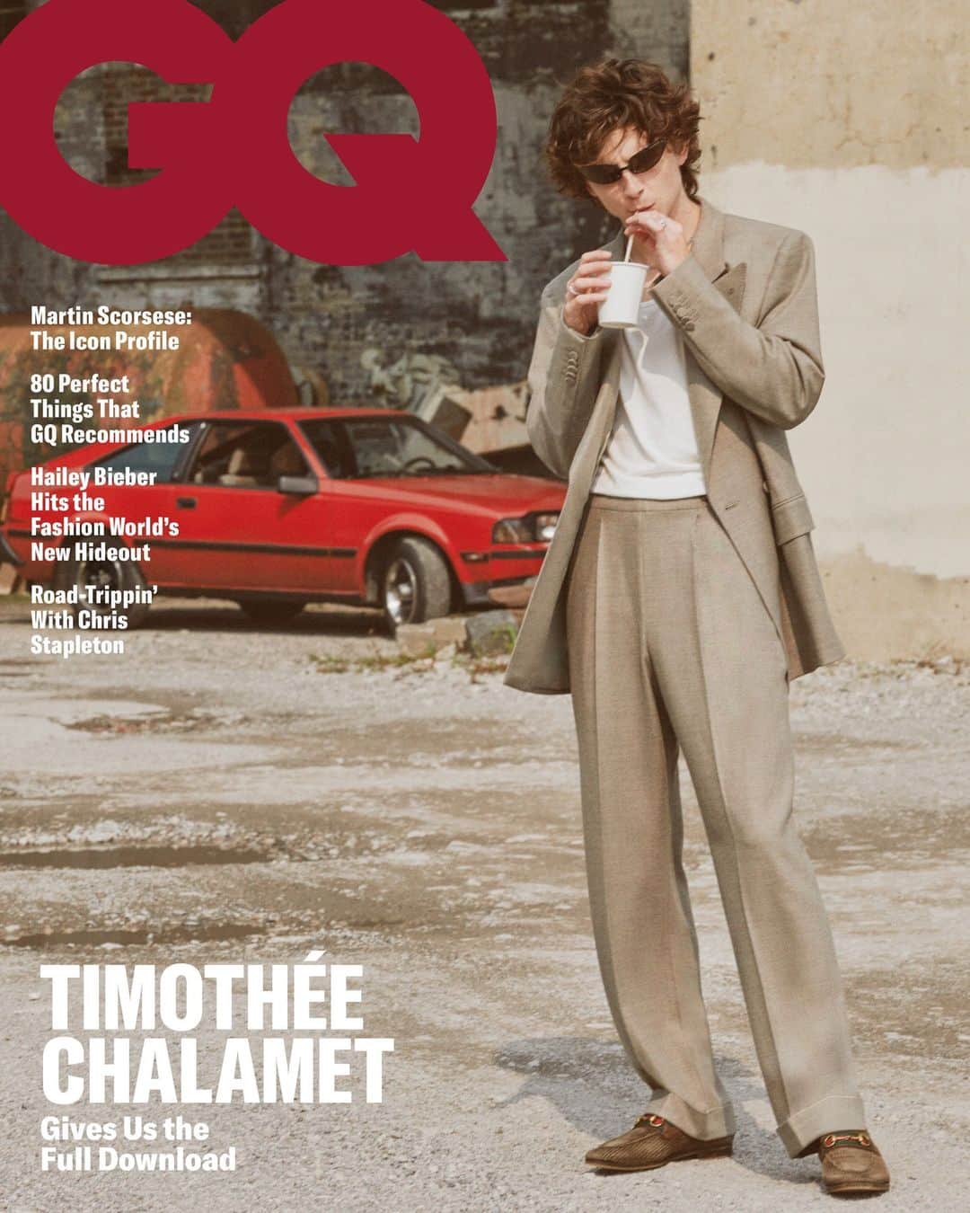 GQさんのインスタグラム写真 - (GQInstagram)「Presenting our November cover star Timothée Chalamet, and one of his five covers for this issue.  After filming Dune, @tchalamet received a “wonderfully inspiring email” from none other than @tomcruise—which included a Rolodex of all the experts he might need for stunt training, including a motorcycle and helicopter coach. “He basically said, in Old Hollywood, you would be getting dance training and fight training, and nobody is going to hold you to that standard. So it’s up to you.”  Read the full cover story at the link in bio.  Written by @danielvriley Photography by @cassblackbird Styled by @heidibivens Hair by @ward_hair_official Skin by @karinamilan__ Productionby @boomproductions Set by @studio_hans_nyc」10月17日 21時40分 - gq