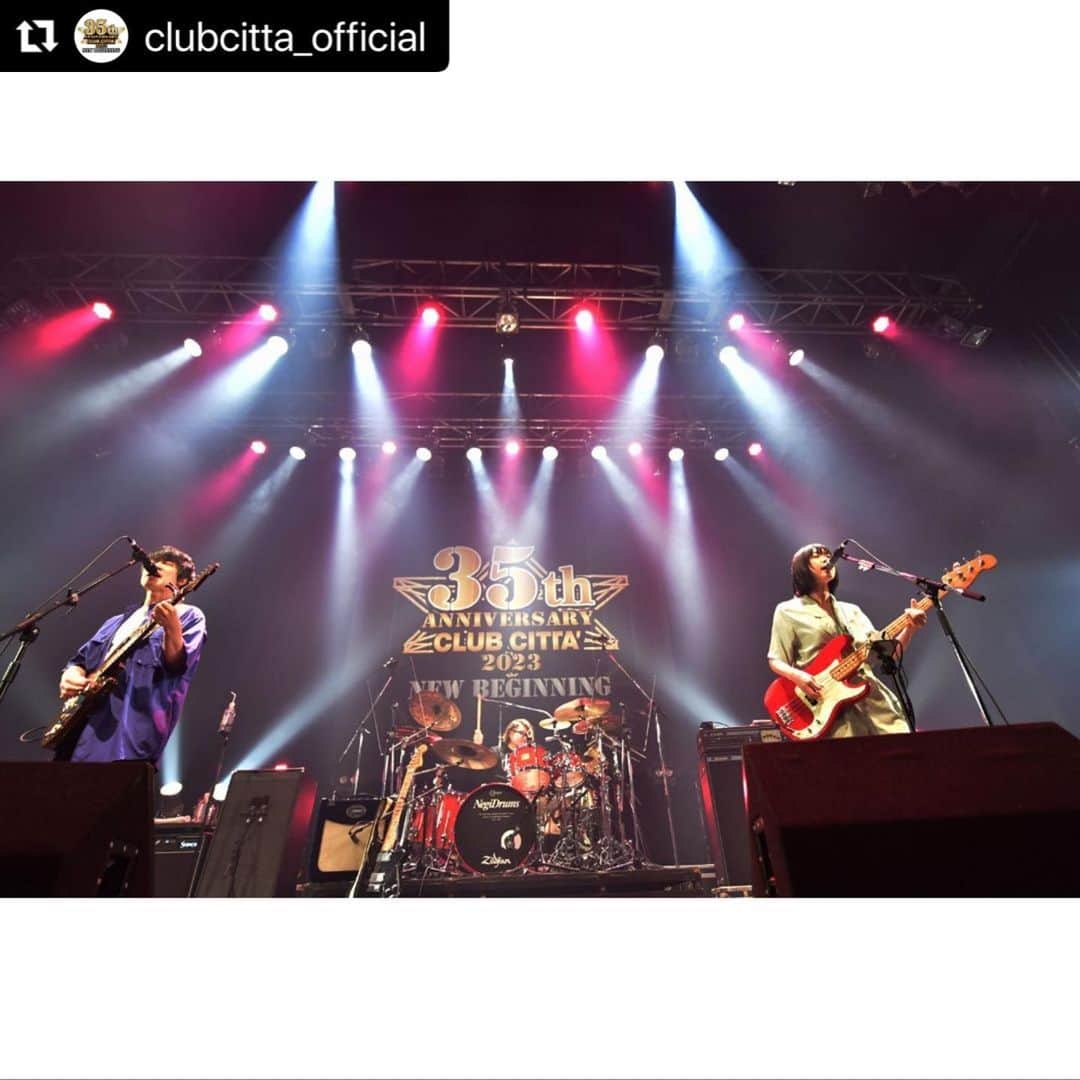 堀之内大介さんのインスタグラム写真 - (堀之内大介Instagram)「まさかのワールド担当‼️‼️‼️‼️ CLUB CITTA'の35周年お祝いに行けて嬉しかったです😆✨これからも何卒よろしくお願いしますー🙇‍♂️🔥  #Repost @clubcitta_official  ・・・ 【📷ライブフォト公開！】  2023.10.06(fri) CLUB CITTA' presents 35th Anniversary エレクトロ ニューワールド  Base Ball Bear @base_ball_bear_  @horinouchi_bbb  @sekine_bbb   1曲目から会場を惹き込んだワールドなベボベ 出演ありがとうございました！  📷Yuki Kuroyanagi @yukinaco05   #エレクトロニューワールド #clubcitta35th」10月17日 17時02分 - horinouchi_bbb