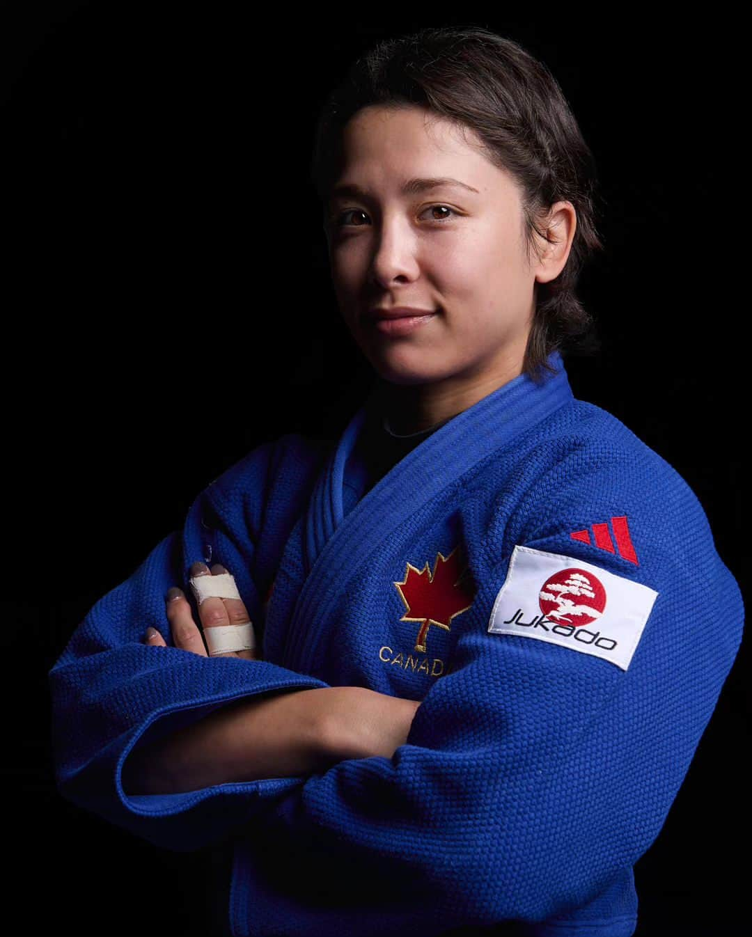 出口クリスタのインスタグラム：「Christa Deguchi (CAN) 2x🥇World Championships 3x🥇Continental Championships #marceloxrua #judo #eurojudo #lespritdujudo #ijf #ijftour #morethansport #judomorethanasport #blackbelt #worldchampion #fighter #judomalaga2023 #fightlikeagirl #retrato #portrait #posado #otcmalaga #girlpower」