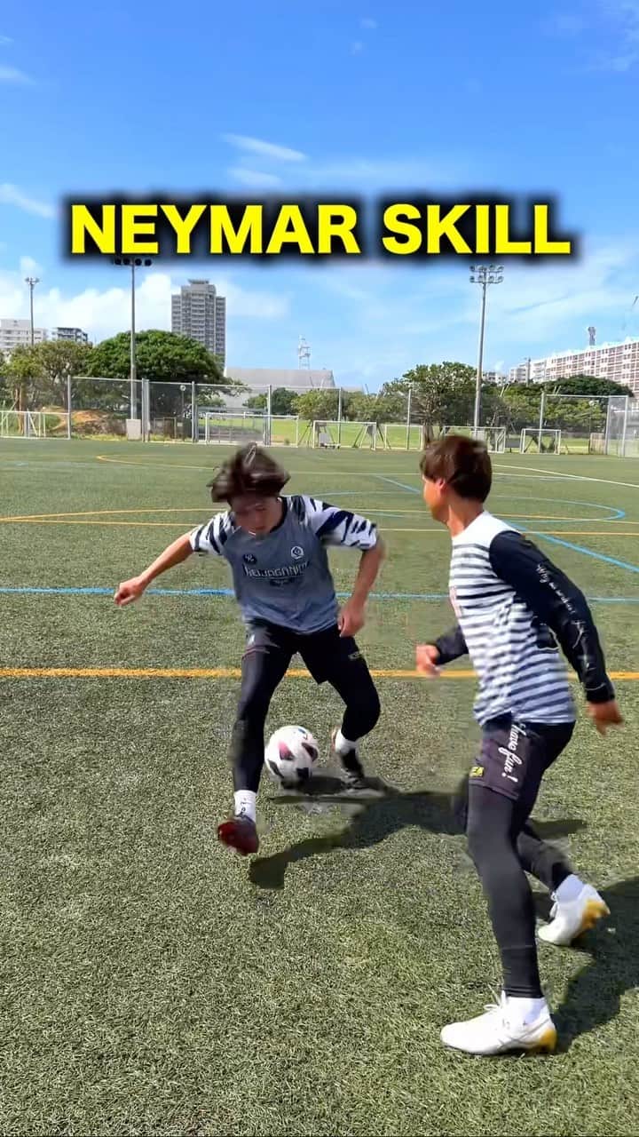 koheiのインスタグラム：「NEYMAR SKILL🇧🇷🤩 Can you do this foot trick?😁 #soccer #football #skills #neymar」
