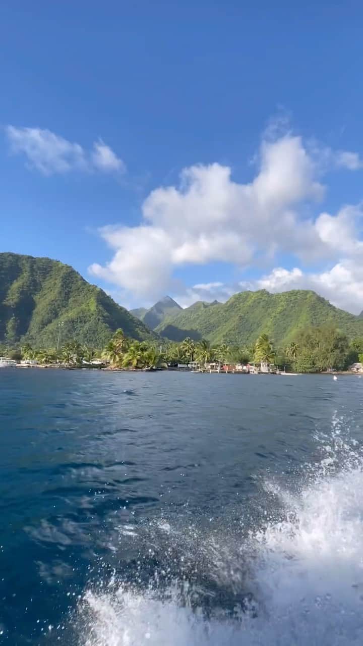 松田詩野のインスタグラム：「Step by Step 🌴🪬  Thank you🤙🏻 @naminori_japan @terevadavid  video :@naoyakimoto  #tahiti #teahupoo #waves」