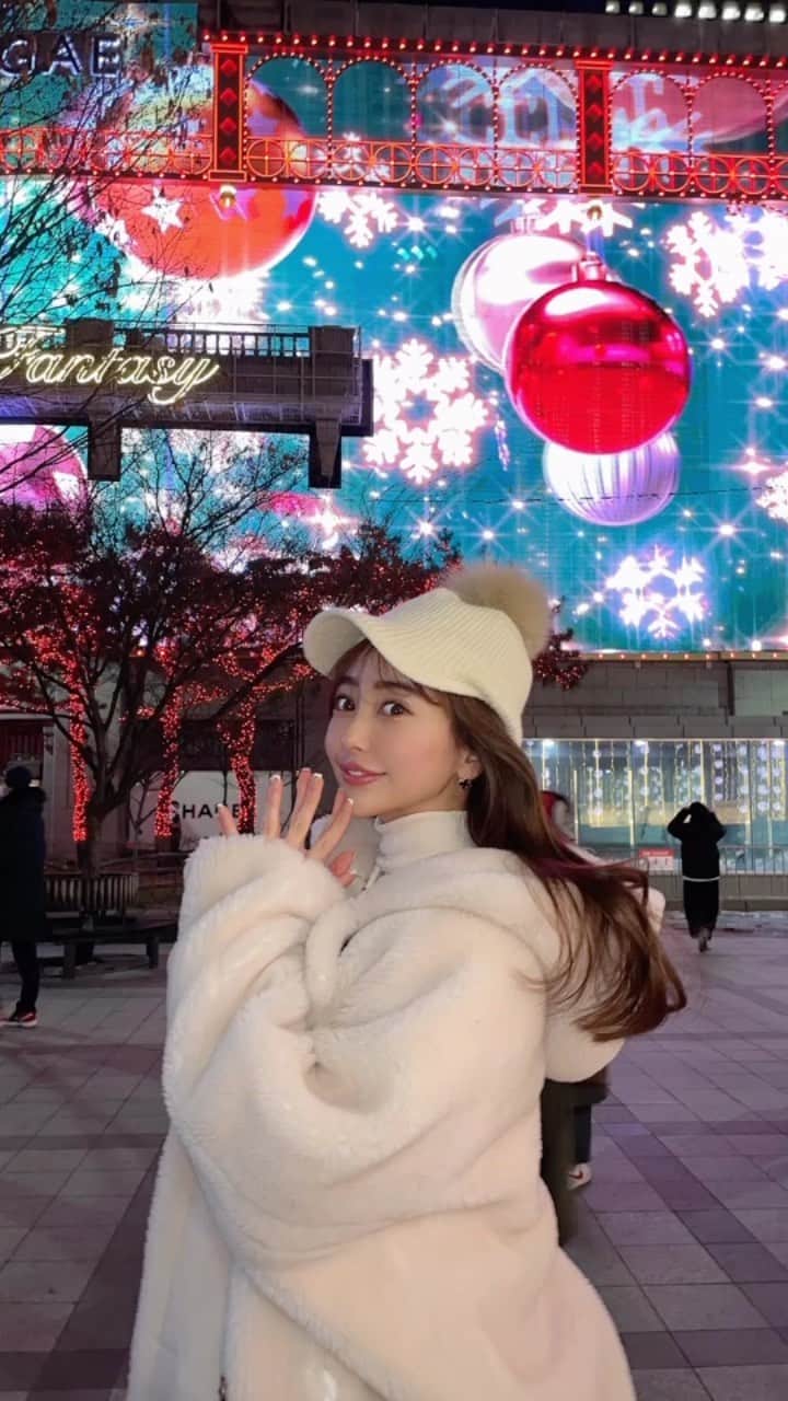 のインスタグラム：「冬の韓国は行きたすぎます。🥺❄️」
