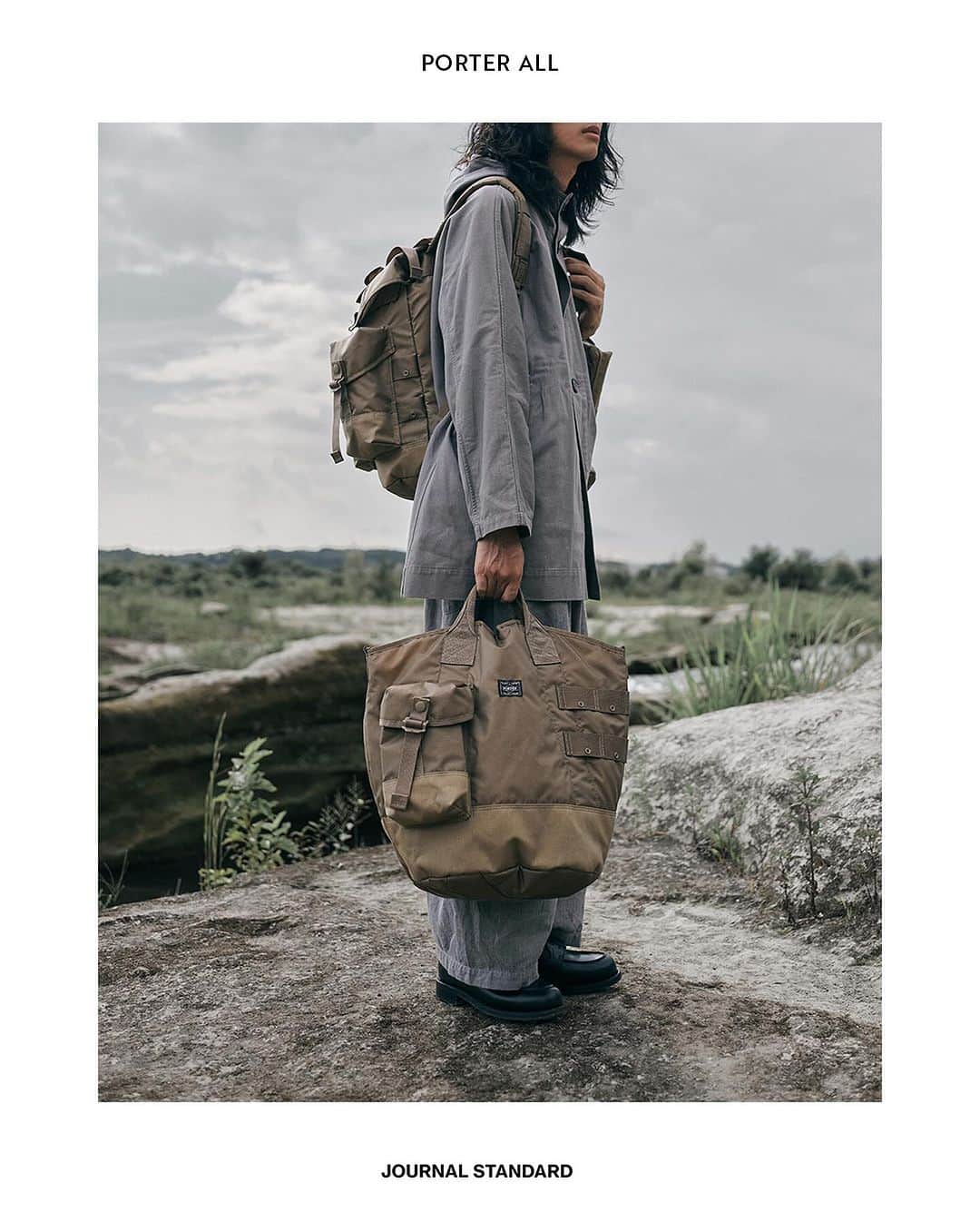 のインスタグラム：「好みやシーンに合わせてバッグをカスタマイズできる「PORTER ALL（オール）」シリーズ。  様々な「コト」や「モノ」がパーソナライズできる現代においてバッグをアレンジし、使う楽しさや快適さを感じることができるシリーズです。 本体に付属するポーチは取り外しができ、必要なものだけを持ち運べるカスタマイズ性が魅力です。 明日、10/18より順次発売致します。 #yoshidakaban #porter ----------------------------------------------------------- @porter_yoshida_co.official  -----------------------------------------------------------  #2023aw #journalstandard #baycrews #fashion #journalstandardmens #journalstandardladies #ジャーナルスタンダード」