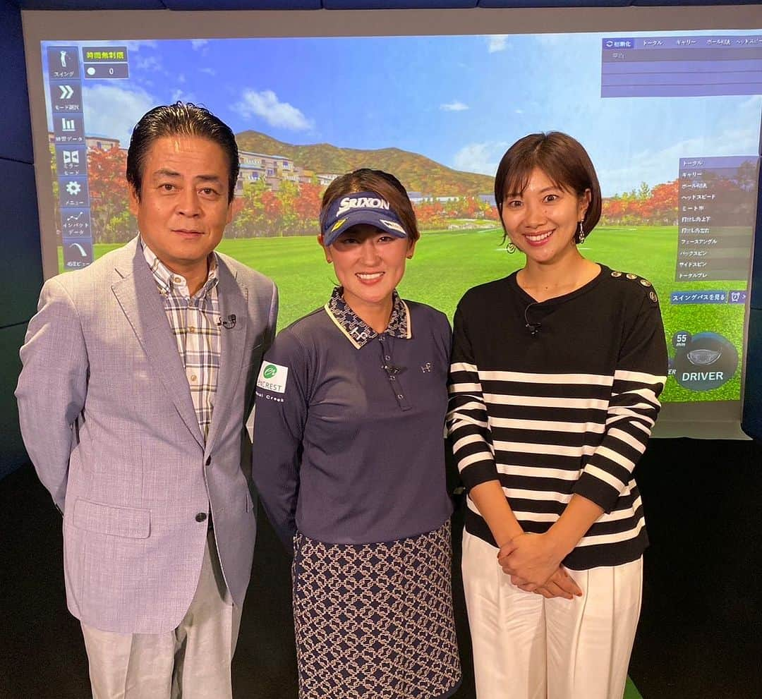 潮田玲子のインスタグラム：「BSジャパネクスト今週の18H物語、ゲストはツアー６勝の北田瑠衣プロ。 宮里藍さんと共に世界一の栄冠に輝いた姿が多くのゴルファーの記憶に残る彼女。 しかし、そのゴルフ人生は苦悩と挫折そして悲劇との闘いの連続でもありました… さらに明日から使えるドライバーレッスンもー😍🙏  お見逃しなく😊💓 アプリでもご覧頂けます🙆‍♀️  #bsジャパネクスト #18h物語 #９じゴル #北田瑠衣プロ #立川談春師匠」