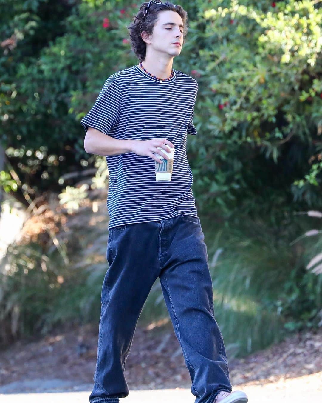 アーペーセーのインスタグラム：「@tchalamet wears the A.P.C. Aymeric T-shirt.  #APCparis」