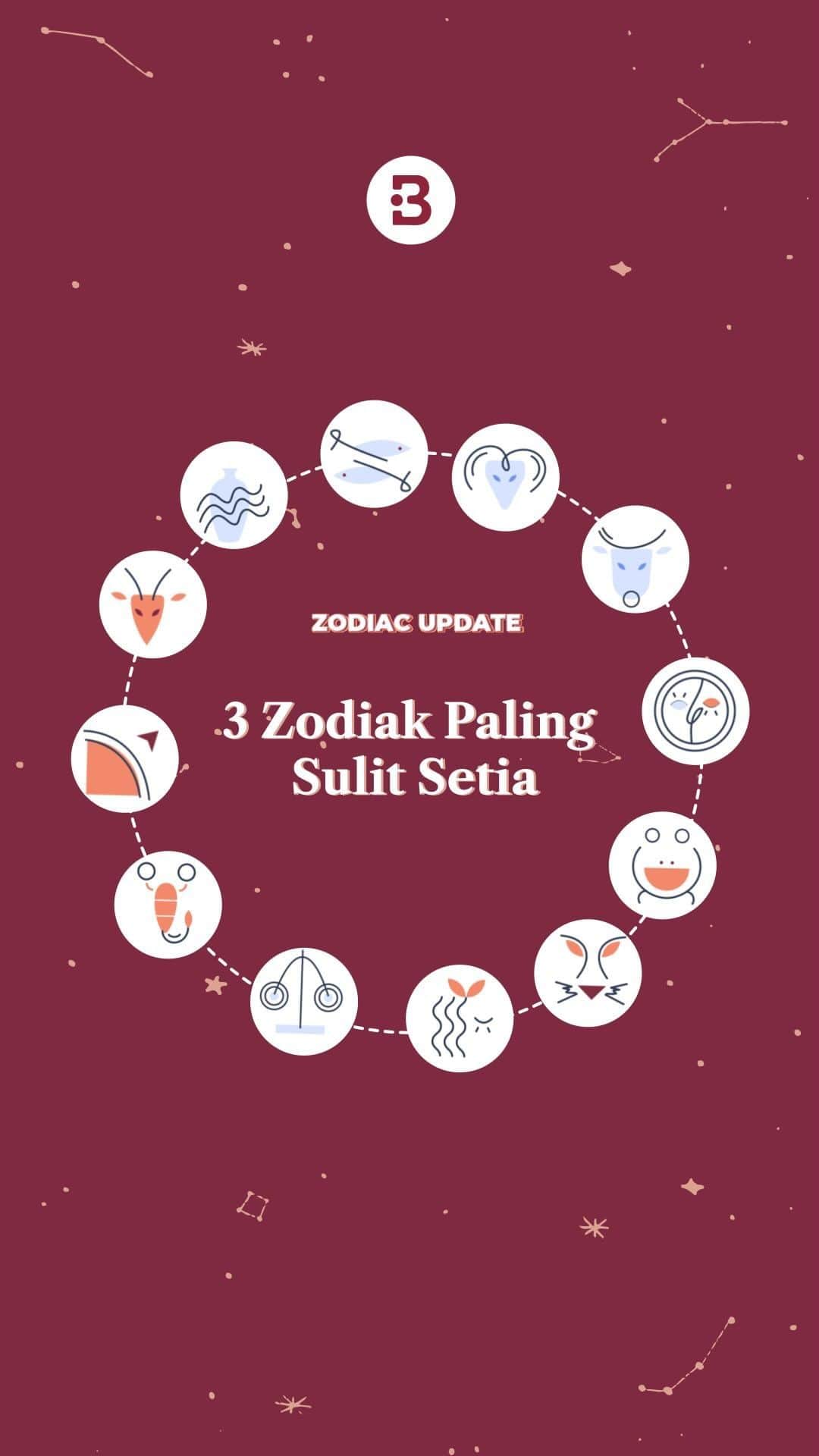 のインスタグラム：「Menurut ramalan astrologi, sejumlah zodiak ini dikenal paling sulit untuk setia. Saat menjalin sebuah hubungan asmara, mereka mudah merasa bosan dan berpotensi untuk pindah ke lain hati. Penasaran ada zodiak apa saja? Cari tahu di Zodiac Update berikut ini!」