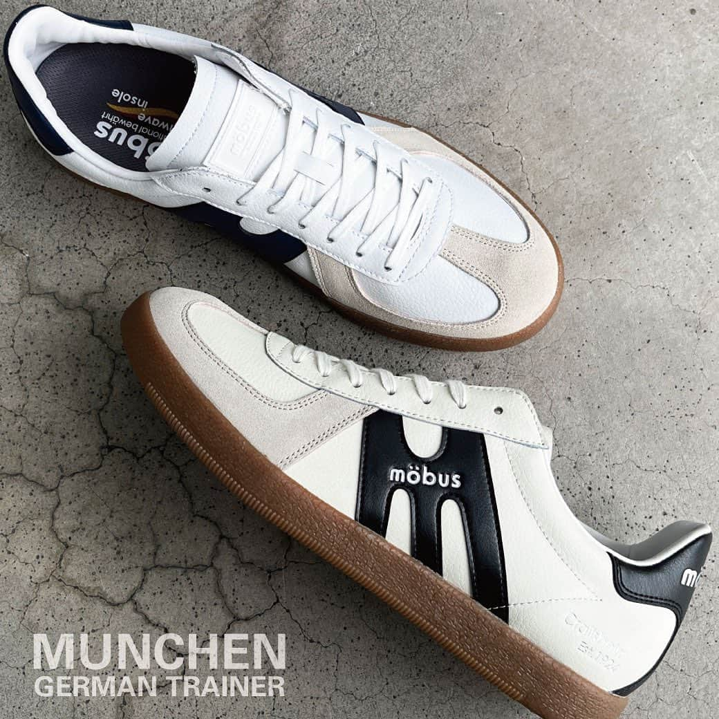 Mobus Footwearのインスタグラム：「MUNCHEN ドイツブランドらしいジャーマントレーナーデザインの新デザイン。機能性インソールが追加され履き心地もアップ。 👟 ▶️Price:9,900 ▶️Size:40-44 ▶️Material：レザー ーーーーーーーーーーー 🔍 MUNCHENの購入はアカウントトップの（@mobusofficial）から！   @mobusshop  @mobuskyoto  @mobusnagoya  @mobusshimokitazawa #mobus #モーブス #mobussneaker #モーブススニーカー #ドイツ #mobusofficial #mobusoriginal #MUNCHEN #おしゃれさんと繋がりたい #シンプルコーデ #タウン #デートコーデ #ビジカジ #Traditional #トラディショナル #walk #kickstagram #春コーデ #コーディネート #カジュアルコーデ #スニーカーコーデ  #足元コーデ #カジュアルファッション #キックス #スニーカー大好き #シューズ #ドイツ #ブンデスリーガ」