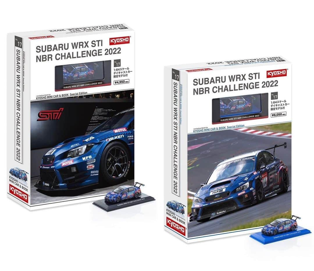 kyosho_official_minicar toysさんのインスタグラム写真 - (kyosho_official_minicar toysInstagram)「. KYOSHO MINI CAR & BOOK No.17 Special Edition SUBARU WRX STI NBR CHALLENGE 2022  通常版はファミリーマート KYOSHO ONLINE版 (フォトブック付、ディスプレイ台座ブルー仕様)は、KYOSHOオンラインで発売中！  #京商 #ファミマ #スバル #ミニカー  #kyosho #WRX #STI #SUBARU #NBR24H #EJ20 #kyoshominicarbook #bbs #falken  @subaru.tecnica.international  @subaru.jp」10月17日 19時11分 - kyosho_official_minicar_toys