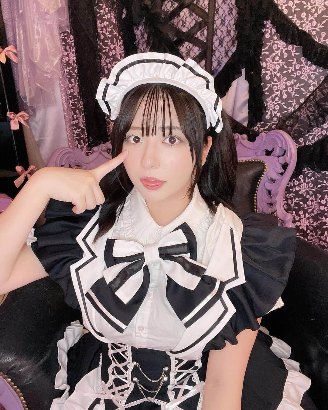 麻倉瑞季のインスタグラム：「キャロちゃんのレセプション行ってきた！ さいきょー可愛いめいどさんなのだっ！ べーーーっ！」
