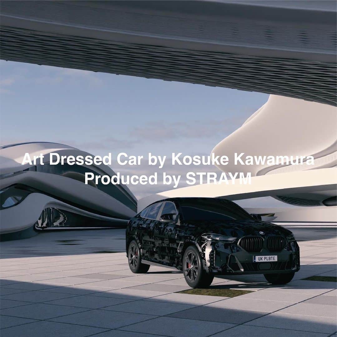 河村康輔のインスタグラム：「「BMW Art Dressed Car by KOSUKE KAWAMURA Special Edition」  世界10台限定フルカーラッピングの権利NFT配布する、世界でも類い稀なプロジェクト。  本日より10月27日(金)までストレイムサービス内で予約（アローリスト）を開始致します。実⾞はAbe BMW 麻布ショールーム(東京)にて期間限定致しますので是非とも足を運んでください。  東京都内のBMW正規ディラーであるAbe BMWとの共同企画」