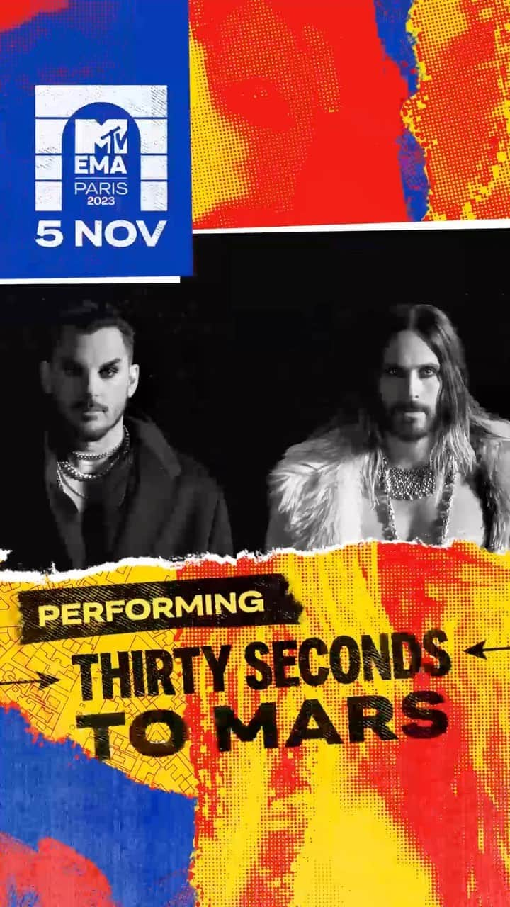 MTV EMAのインスタグラム：「NINE TIME #MTVEMA winners @30secondstomars are BACK to perform at this year’s show! It’ll be a performance you won’t wanna miss 🎶🎶」