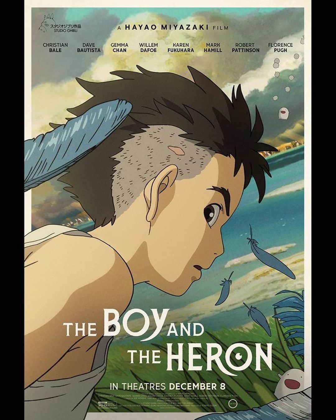 ジェンマ・チャンのインスタグラム：「#TheBoyAndTheHeron from Hayao Miyazaki and Studio Ghibli. In theatres and IMAX Dec 8 (US) and Dec 26 (UK & Ireland)   All production of the English language version was done in compliance with SAG-AFTRA.」