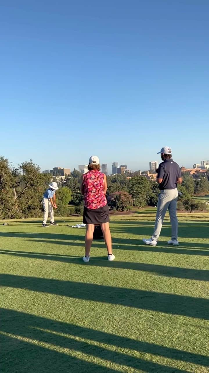 ジュリ・インクスターのインスタグラム：「Had a super time at the FOG Charity Tournament at Bel Air CC yesterday with @max.homa ..What a great guy! Thank you to @belaircountryclub for having my family & me. @friendsofgolf is doing amazing things bringing new opportunities for kids in our local community and making golf inclusive for all ⛳️」