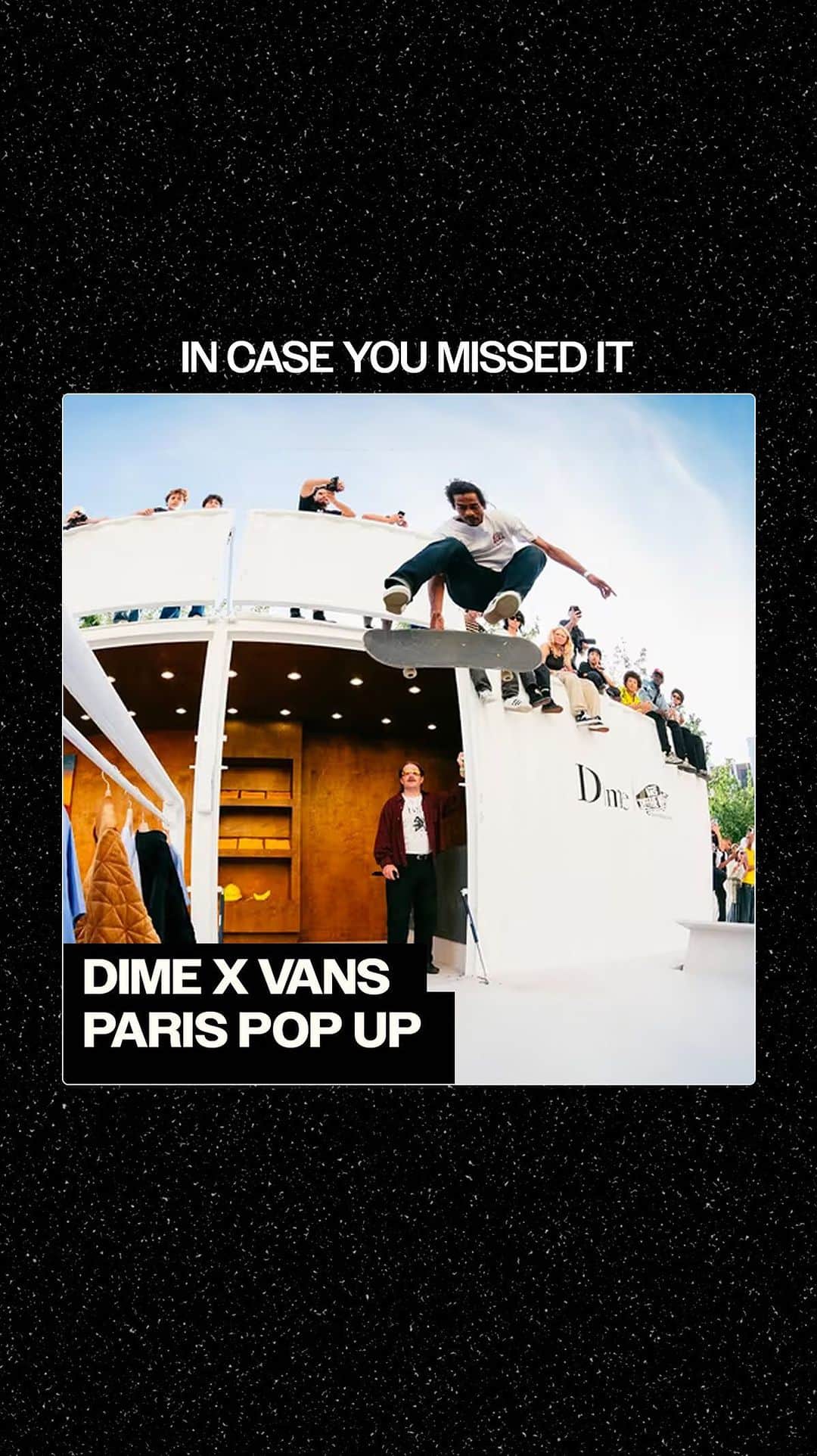 The Berricsのインスタグラム：「In Case You Missed It…  No one knows how to throw an event like @dimemtl and @vansskate. Follow along as @pocketskatemag attends the Dime x Vans Pop Up in Paris to celebrate the release of the OG Rowley XLT, featuring a heavy lineup of some of the best skaters around!  📸 @burnydiego  🎥 @labadass___ @packopack  🎬 @labadass___   Click the link in bio to watch the full video now showing on TheBerrics.com!  #skateboardingisfun #berrics」