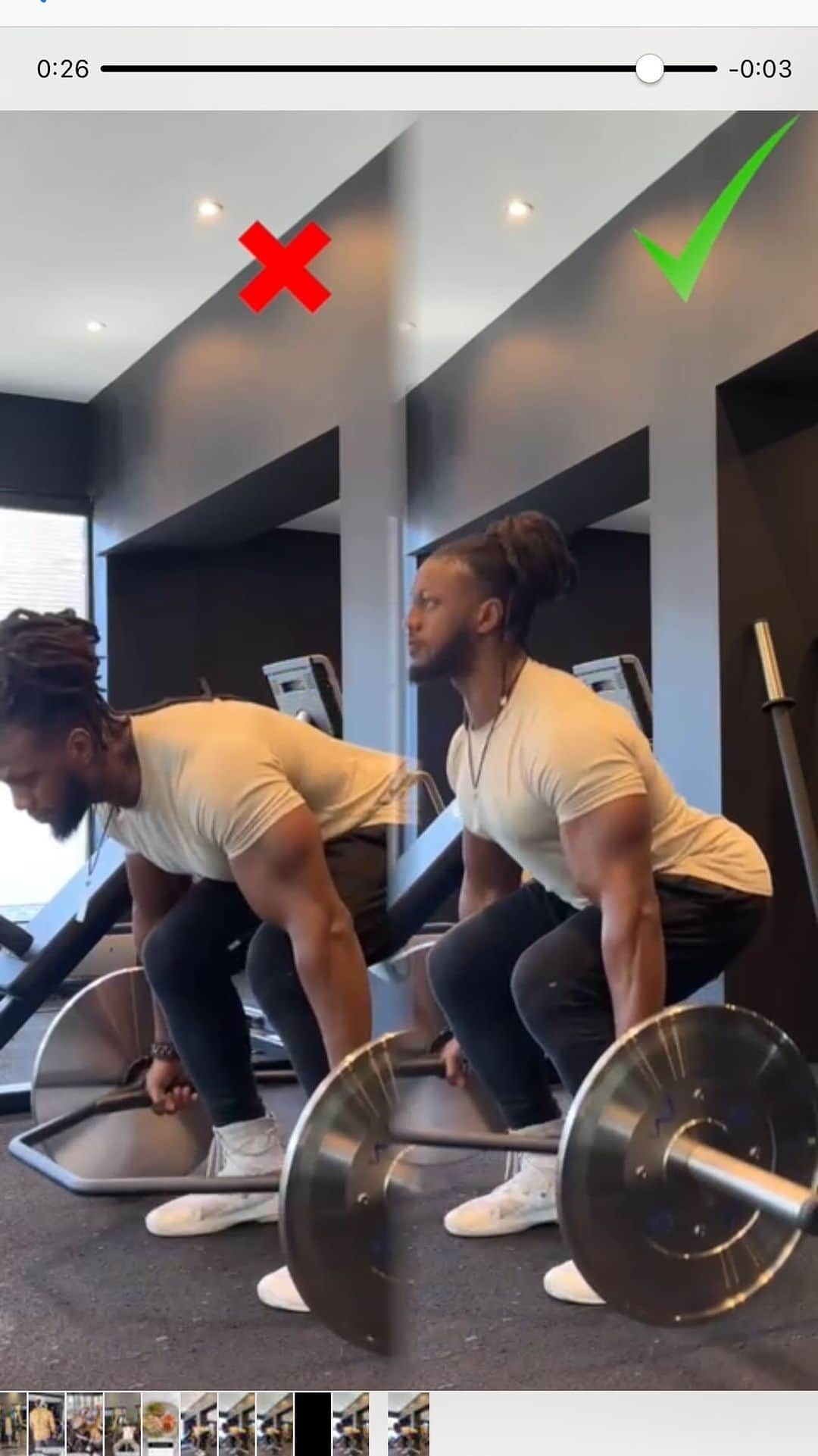のインスタグラム：「Transform Your Strength Game with Trap Bar Deadlifts! 💪🏾  Why settle for the conventional when you can embrace the extraordinary? The trap bar is your key to unlocking the full potential of your deadlifts. It’s not just a piece of equipment; it’s a game-changer in your fitness journey.  🌟 The Magic of Natural Grip: The trap bar shifts your grip from the front to the sides, mimicking the way we naturally lift heavy objects like groceries. No more struggling to fit that bar in front of your thighs – the trap bar aligns with your body’s instinctive movement.  💥 Centralize the Power: This hexagonal wonder comes with neutral grip handles at the center, allowing you to grasp the load at a natural angle. Say goodbye to awkward pulls and hello to comfort in motion. The trap bar centralizes the load, enabling you to lift heavy weights with ease.  🏡 Home in on Success: Just as you effortlessly carry loads on your sides, the trap bar lets you train your deadlifts the same way. It’s time to bridge the gap between your natural strength and your workout routine.  🚀 Elevate Your Fitness: Step into a world of strength and efficiency with the trap bar. Embrace the advantages it offers over the traditional barbell, and watch your strength soar to new heights.  🔥 Unleash Your True Potential: Don’t just lift – lift smarter with the trap bar. It’s more than a piece of equipment; it’s a catalyst for your fitness journey. Are you ready to level up your deadlift game? 💥」