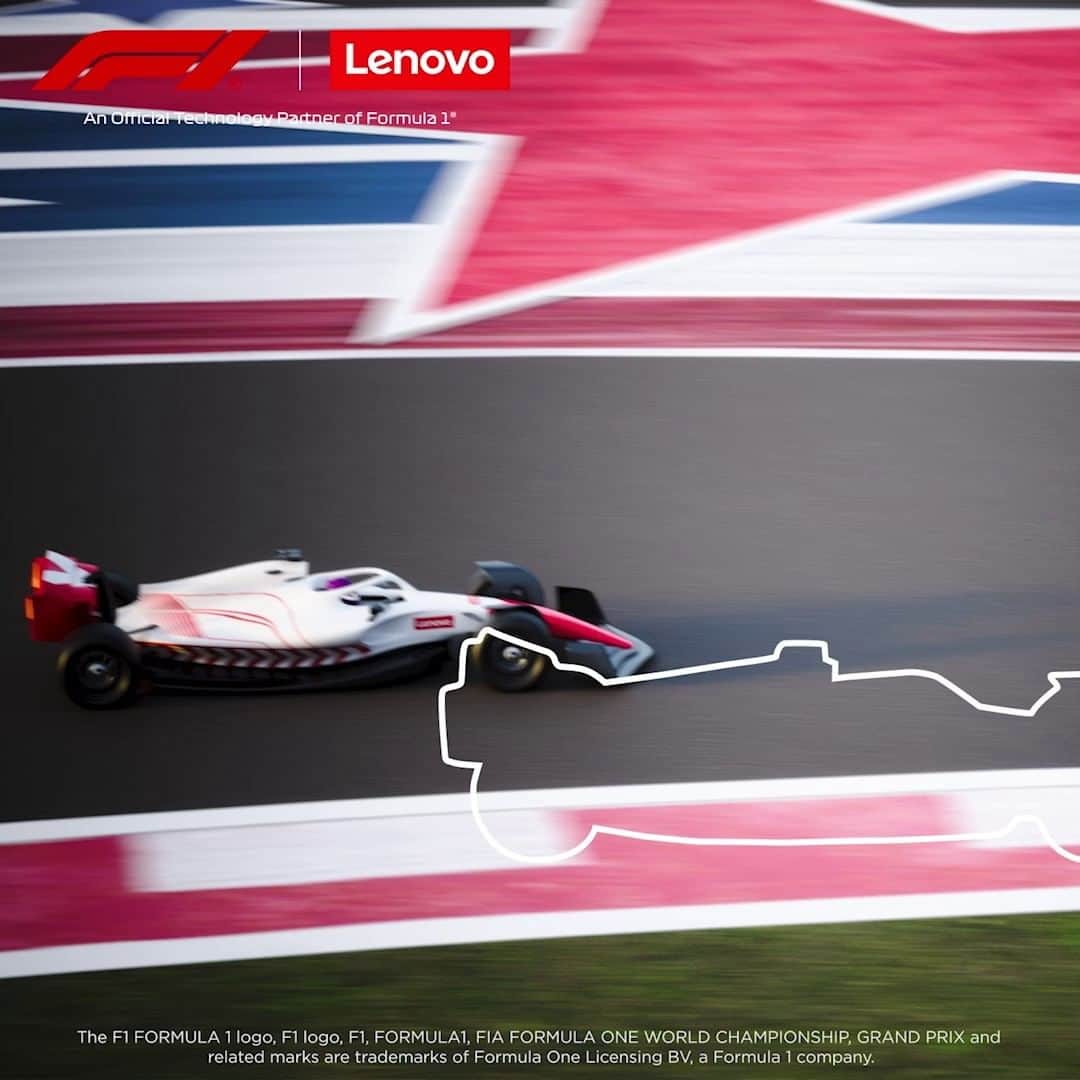 Lenovoのインスタグラム：「Think you're fast? Like, super fast? Like, as fast as an @F1 driver? Prove it. Screengrab the #LenovoF1 car perfectly and drop a 🏁 for each snap you took to catch it. #USGP」