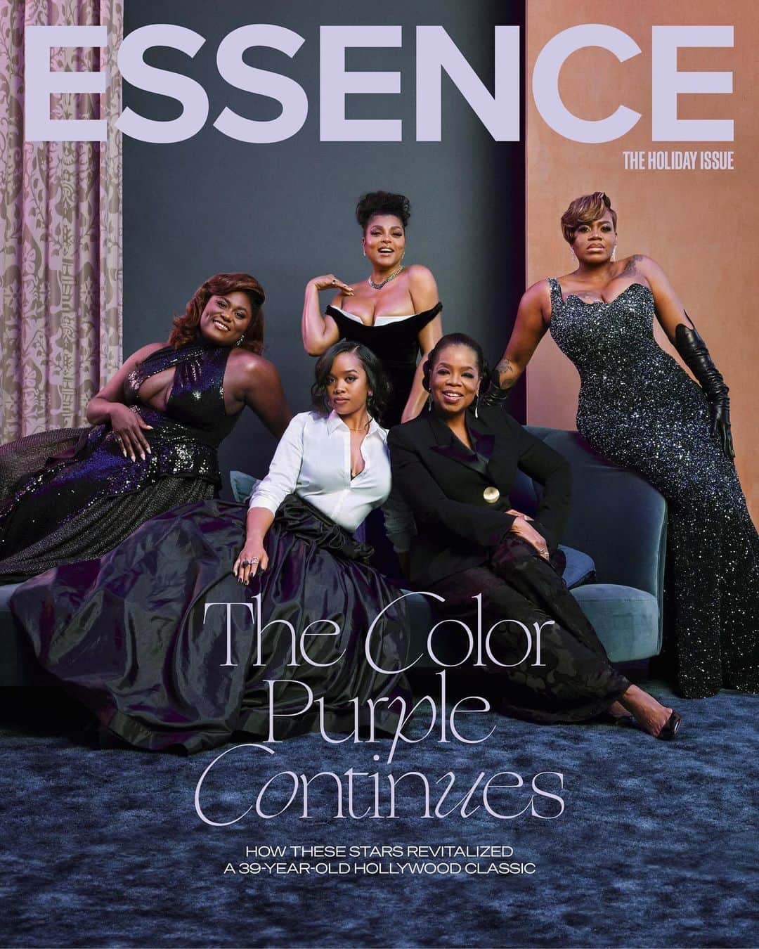 Warner Bros. Picturesのインスタグラム：「This is what it looks like when you put sisterhood, talent, and joy in one room! Oprah Winfrey, Taraji P. Henson, Fantasia, Danielle Brooks & H.E.R. take center stage as ‘The Color Purple’ cast graces the cover of our November/December issue, shot by Mickalene Thomas.  During our ESSENCE cover shoot, Oprah Winfrey led a discussion about the experience they shared of making the movie. She asked, "what would you say to the women who played your characters in the original 1985 cast of The Color Purple?"  Fantasia: "I would say thank you, Ms. Whoopi Goldberg, for not being afraid to play Celie. For being honest. Thank you for paving the way for girls like myself."  Taraji: "I would say to Margaret Avery: You taught me how to be sexy and how to see myself as a fully realized sexy woman."  H.E.R.: "Ms. Rae Dawn Chong, thank you for giving me an opportunity to show myself. A lot of people know me and my music, but they don’t really know me. They’re getting to see me: Who I am, having fun and feeling empowered."  Danielle: "I just want to thank you, Ms. Oprah, for surrendering to God and his plan for your life. You have shown me how to do that. Thank you for laying the blueprint for Sofia—because I know that she’s changed your life, and I can feel that mine is about to shift, too. Thank you for leaving space for me but also being there, to hold my hand and answer that phone call when I needed you. You have been such a light, such a beautiful soul."  It is awe-inspiring to witness this constellation of stars reflect on their work with such humility and grace. As the women affirm one another, it is clear they have built fortifying -relationships, on set and off.  There’s just something about The Color Purple 💜 Read the full story on #ESSENCE  Disclaimer: We recognize Black creatives are still fighting for their respect and equity; this fight has been displayed through this year’s labor strikes. It is important for us to let our readers know that ESSENCE conducted these interviews and photo shoot for our cover story in May 2023.  Photographer: @mickalenethomas  Writer: @felicexleon」
