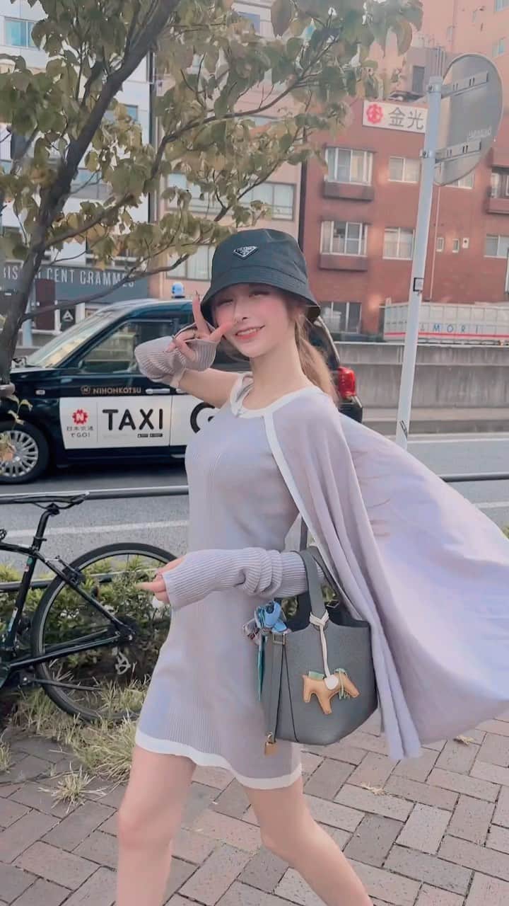 のインスタグラム：「@royalparty_official のワンピひらひらしてて 歩いてたら可愛い〜🎯♡  珍しくラベンダー🪻♡」