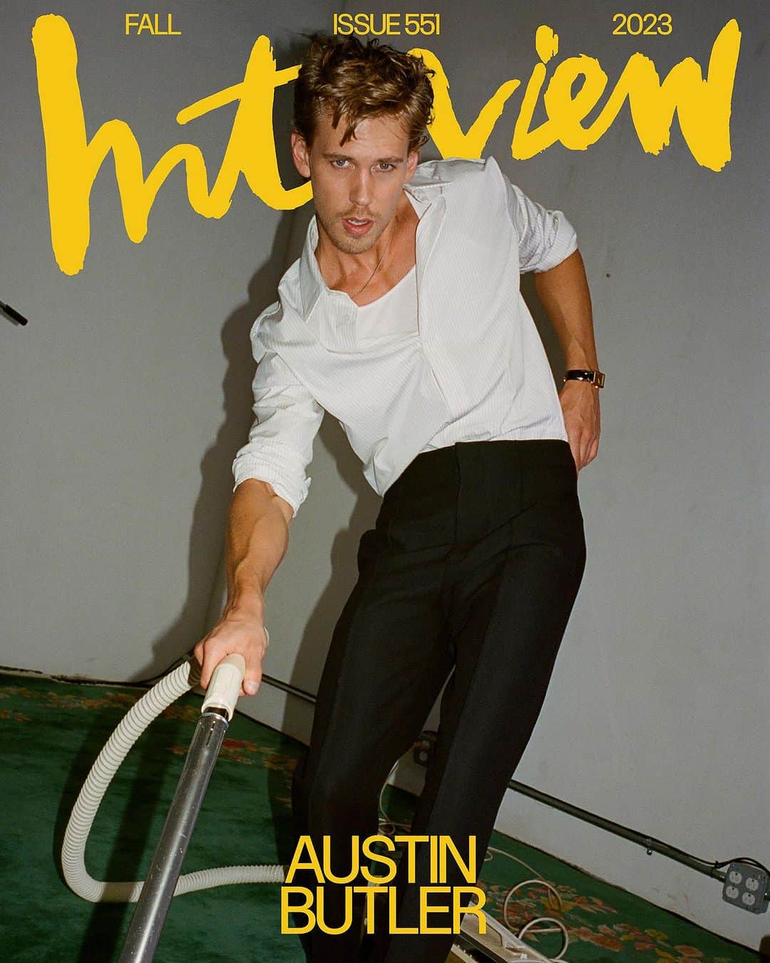 INTERVIEW Magazineさんのインスタグラム写真 - (INTERVIEW MagazineInstagram)「“You feel like you’re mainlining God.” - @austinbutler   One year after his Oscar-nominated performance in “Elvis” made him a household name, Austin Butler is entering his movie star era. For our Fall cover story, the California native joins his @dunemovie co-star @joshbrolin to talk about embracing chaos, the fear that fuels him, and adjusting to a world where everyone knows your name ⭐️ link in bio.   This interview and photoshoot was conducted before the SAG-AFTRA strike began.   All clothing by #bottegaveneta  Interview by @joshbrolin  Photography by @arnold_daniel  Styled by @melzy917  Grooming: @akgroomer  Tailor: @costumer.shirlee  Location: @giornofoundation  Production: @themorrisongroup  Retouching: @phtsdr  Fashion assist: @_lucygaston @nicholsonbaird #stephanlacava  Photo assist: #eduardosilva」10月17日 22時01分 - interviewmag