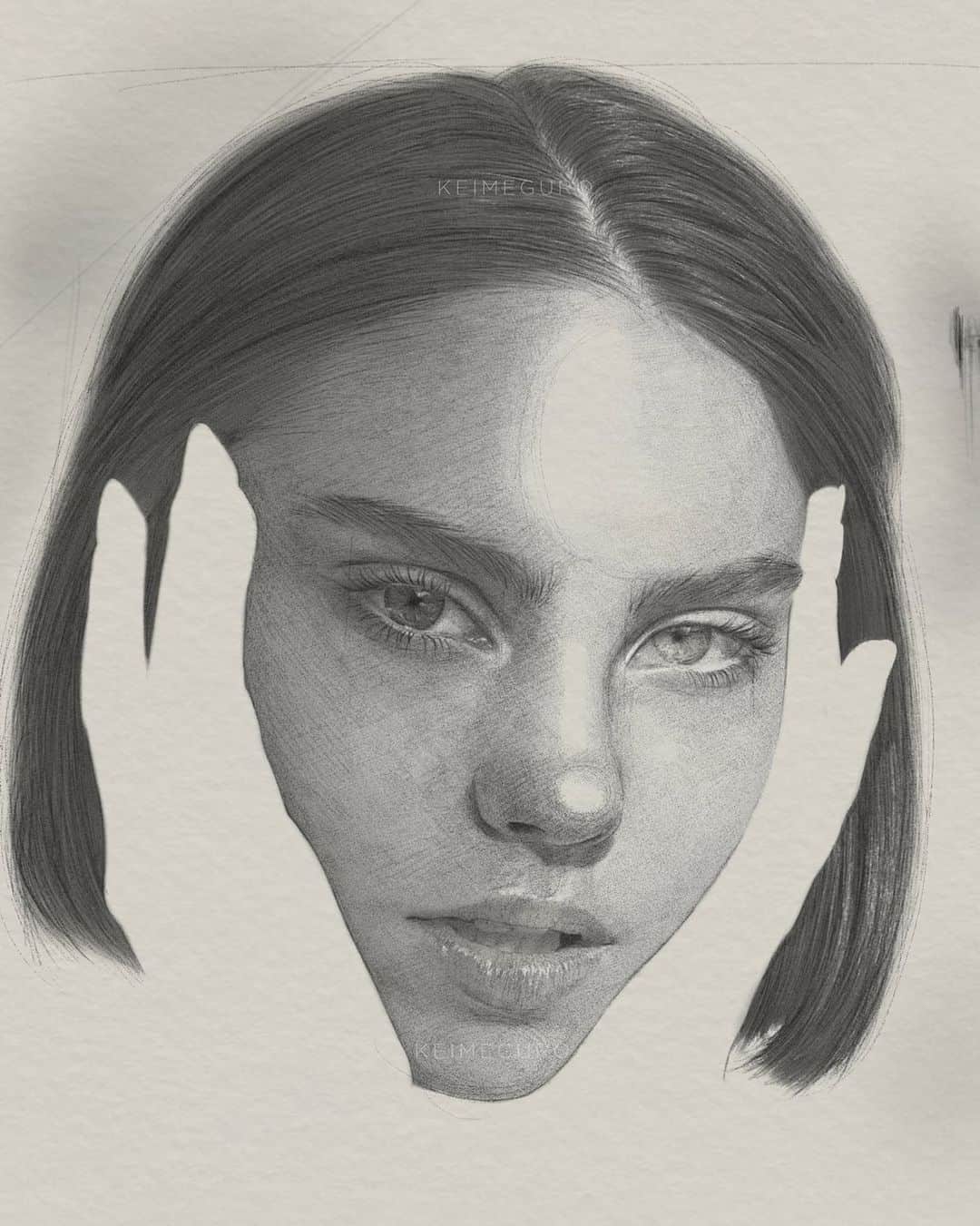 目黒ケイのインスタグラム：「Shadow work #WIP  And just like that, I’m no longer experiencing creative block and actually enjoyed riding the wave this time around. The more I go inwards, I pick up pieces of myself that give me the urge to create and share again. The introspective and quiet input time is necessary for output. 🌚🌝」