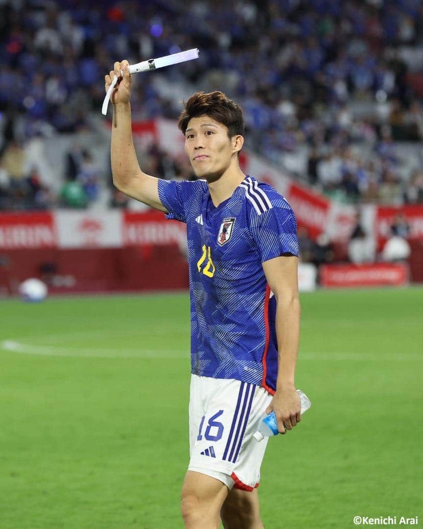Goal Japanさんのインスタグラム写真 - (Goal JapanInstagram)「🇯🇵 6連勝で北中米W杯 アジア2次予選へ 🔜 10月はカナダとチュニジアに勝利し、連勝を6に伸ばした #日本代表。11月の北中米ワールドカップ アジア2次予選に向けて弾みをつけ、今回の代表活動を終えた。(Photo: Kenichi Arai)  #soccer #football #kirinchallengecup #kirinchallengecup2023 #japan #jfa #samuraiblue #daihyo #サッカー #フットボール #サッカー日本代表 #⚽」10月17日 22時20分 - goaljapan