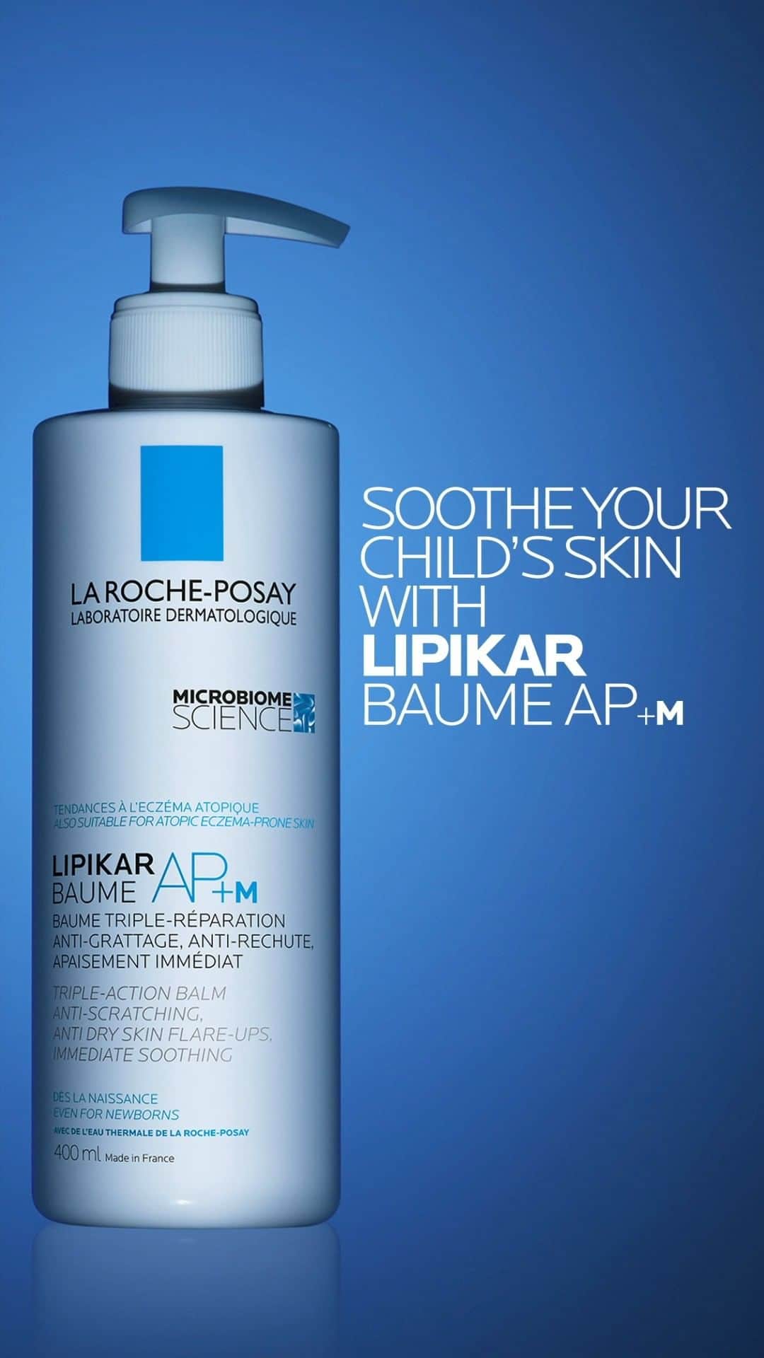 La Roche-Posayのインスタグラム：「Not to be confused with nervous or contact eczema, atopic eczema is most often hereditary and disappears in 50% of cases before adulthood. 👶 It can cause irritation, itching and burning. For atopic-eczema prone skin, we recommend using a gentle emollient, such as Lipikar AP+M, to rebalance the skin’s microbiome and relieve discomfort.  Watch our video to learn more about atopic-eczema prone skin, and feel free to ask us any questions related to the topic! 🤗  All languages spoken here! Feel free to talk to us at anytime. #larocheposay #lipikar #atopiceczemaproneskin #sensitiveskin Global official page from La Roche-Posay, France.」