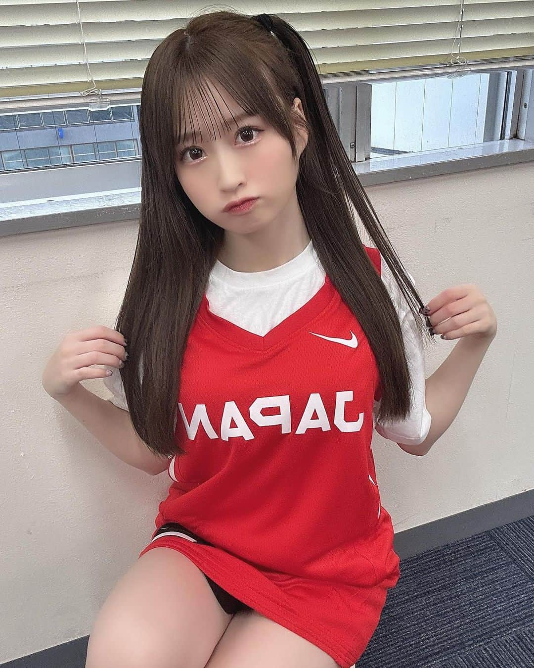 佐野心音のインスタグラム：「バスケユニフォーム🏀」