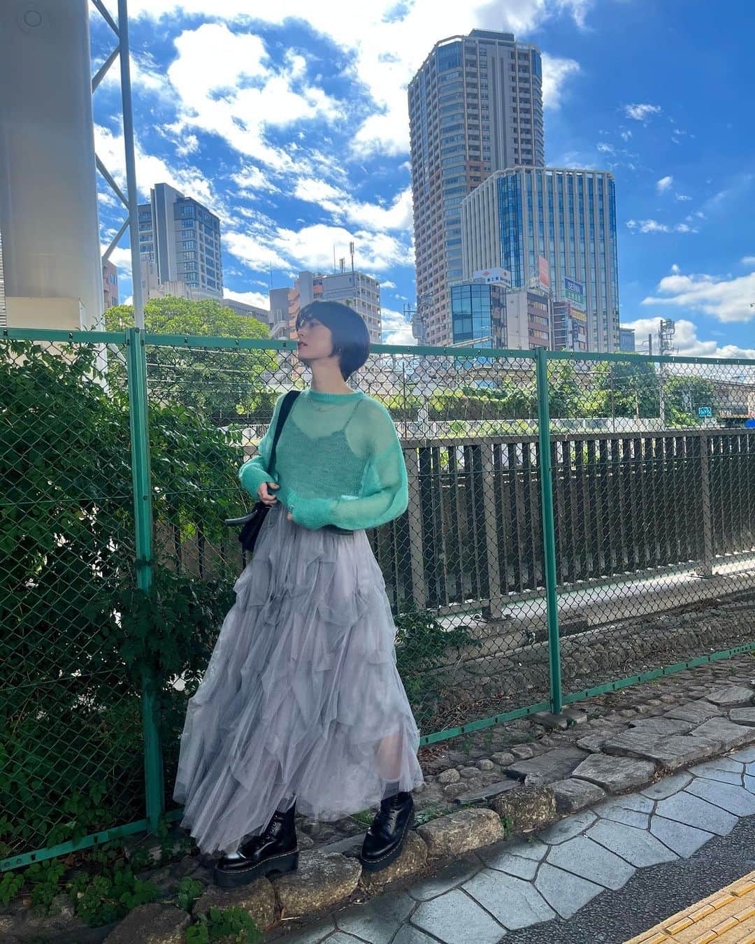 クリスティーナ菜波さんのインスタグラム写真 - (クリスティーナ菜波Instagram)「🌤️💚  #ななみのしふく  #ootd  #outfit」10月17日 23時30分 - nanami10910