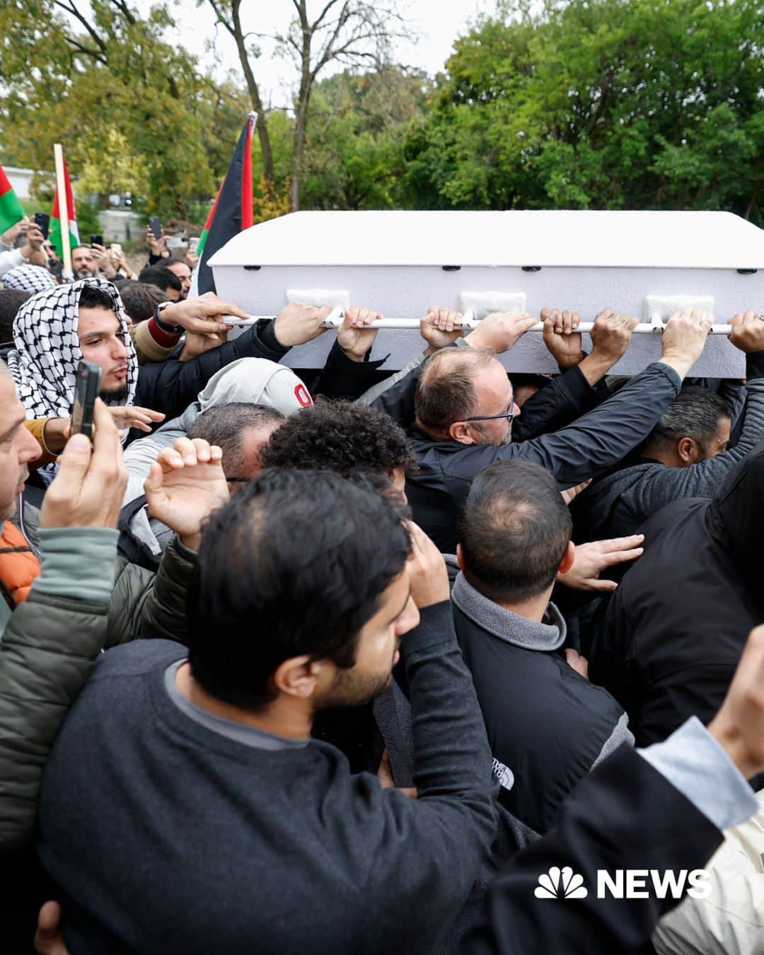 NBC Newsさんのインスタグラム写真 - (NBC NewsInstagram)「Hours after the 6-year-old Palestinian American boy who was allegedly killed at the hands of a landlord was buried, family and friends retreated to a quiet diner to look back fondly on a once-promising life cut short.  Wadea Al-Fayoume was remembered evening as a happy child, full of life and spunk, who had grown close to the neighbor and landlord who stands accused of attacking him and his mother in a hate crime.  “He didn’t have any hate or anger, and he was always on a natural high,” said Mohamed Aly, a close friend of the family who first met the boy on the day he was born.  Read more at the link in bio.   📷️ Kamil Krzaczynski / @gettyIimages」10月18日 0時02分 - nbcnews