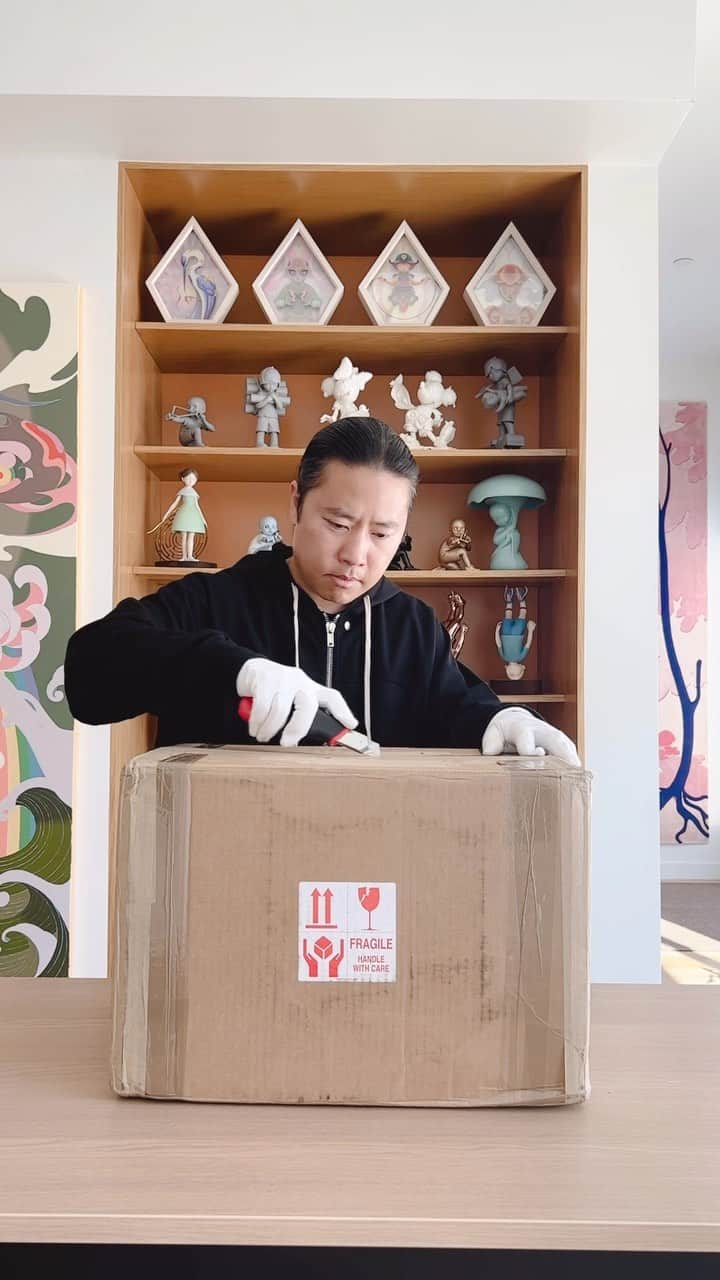 ジェームス・ジーンのインスタグラム：「Descendent - Lucid Dreamer unboxing 📦 Only 2 days left for this timed edition release, then never again ✨ @avant.arte @avantarteinsiders」