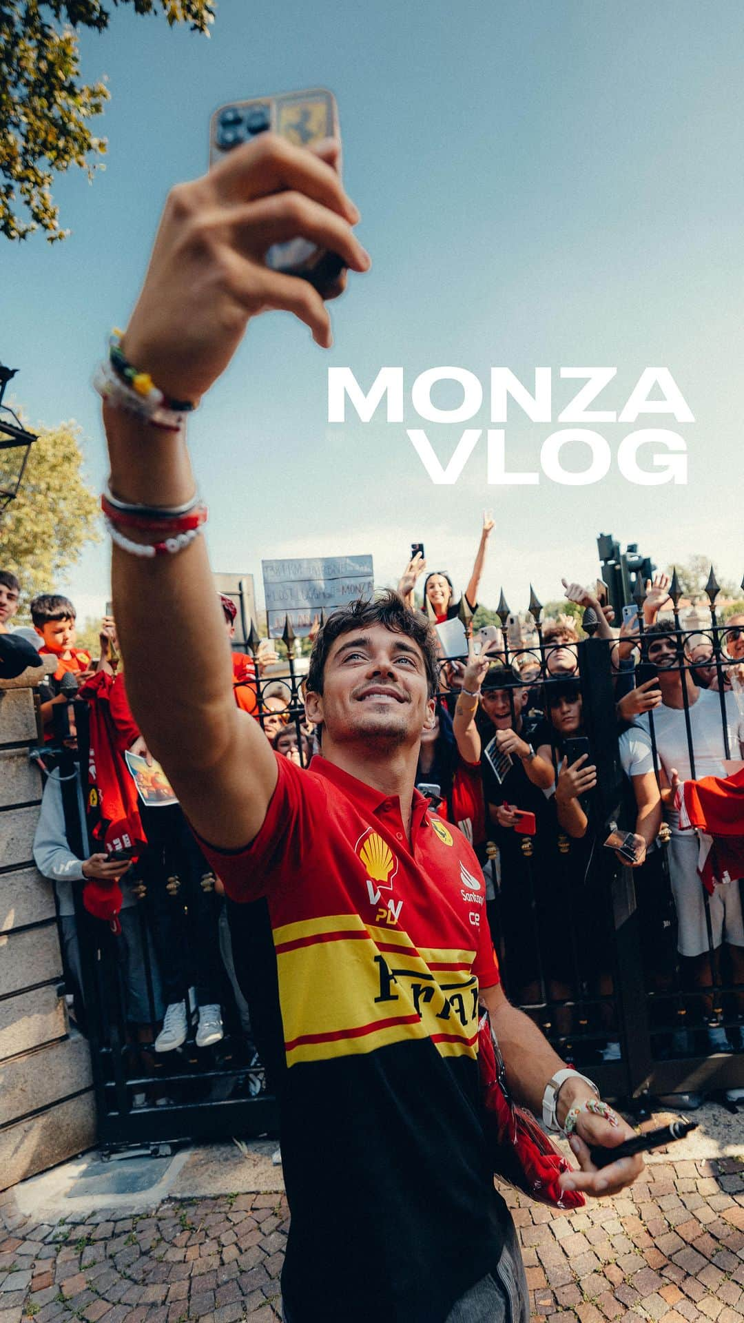 シャルル・ルクレールのインスタグラム：「Flashbacks to Monza, new video is up on my Youtube :) Link on my profile!」