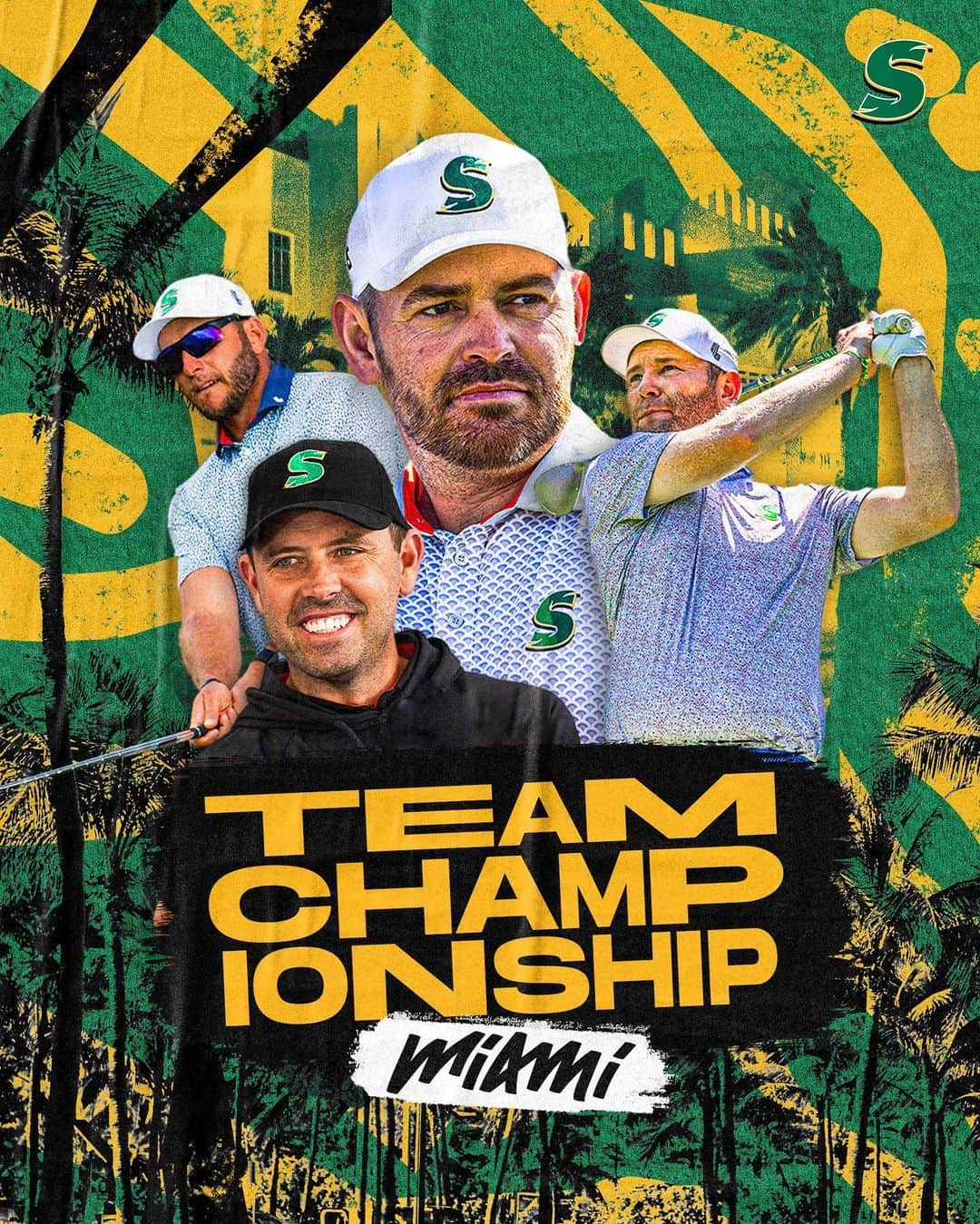 ルイ・ウーストハウゼンのインスタグラム：「Are you ready? It is the season ending Team Championship in Miami! 🏝️🏌️‍♂️   #LIVGolf #StingerGC」