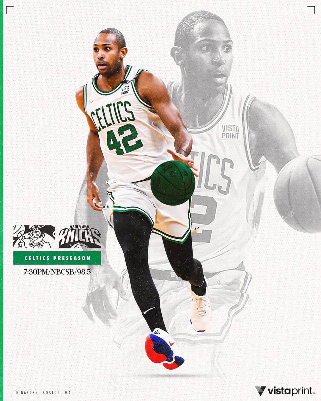 ボストン・セルティックスのインスタグラム：「Our final preseason home game tips off tonight ☘️」