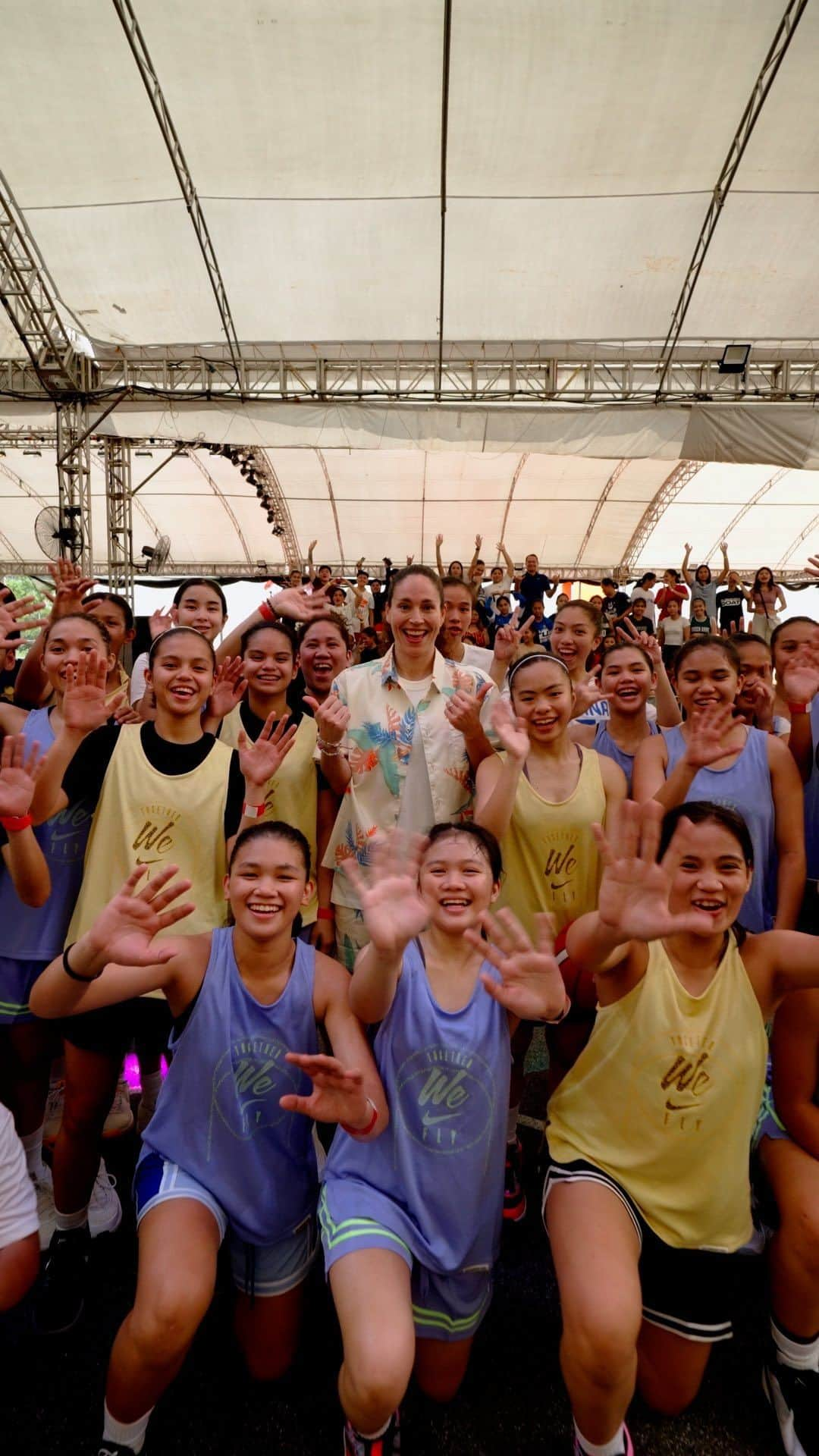 Nike Basketballのインスタグラム：「🗣️ “Try new things. That’s how you develop, that’s how you get better.” -Sue Bird  @sbird10 dropped by The Courtyard in Manila, Philippines to teach young Filipina hoopers on-court skills and inspire them to take their game to the next level.」