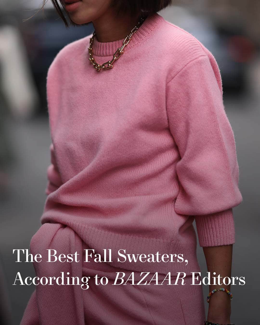 Harper's BAZAARのインスタグラム：「It’s October, and you know what that means: Sweater weather is finally here. Head to the link in bio for the ones our editors can’t put down—wool, cashmere, and cotton knits included.」