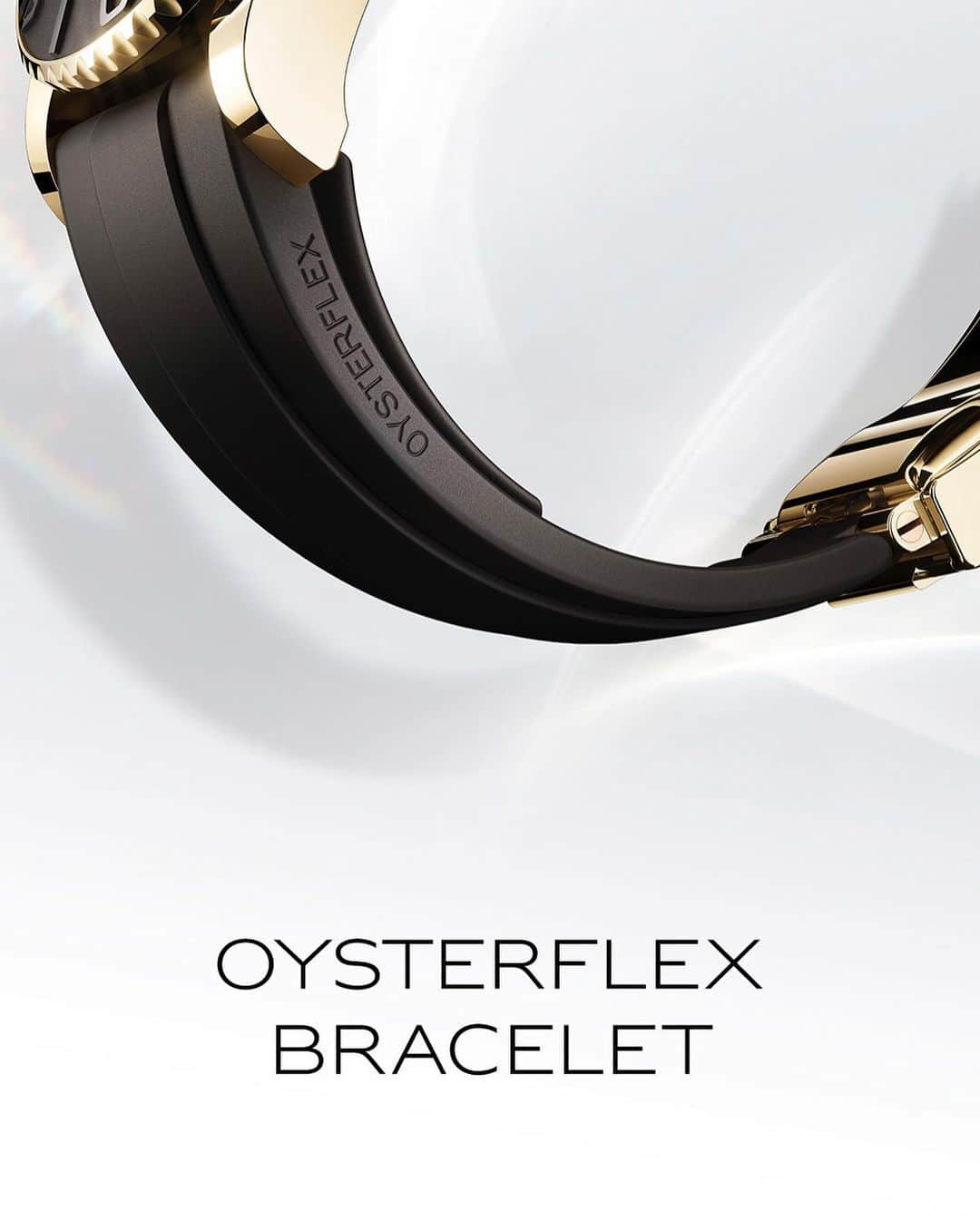 rolexさんのインスタグラム写真 - (rolexInstagram)「This is our signature Oysterflex bracelet, introduced in 2015 on the Yacht-Master 37. Its unfailing resistance is the product of two supple metal blades, overmoulded with a high-performance elastomer. It combines robustness and flexibility to reach unparalleled levels of comfort. The Oysterflex is further proof that our expertise in watch straps and bracelets is one we cherish just as much as the craftmanship that goes into creating our movements. After all, how could our watches defy time itself without their bracelets being able to resist it? #Rolex #Watchmaking #Perpetual For more details about this see the link in the profile.」10月18日 2時01分 - rolex