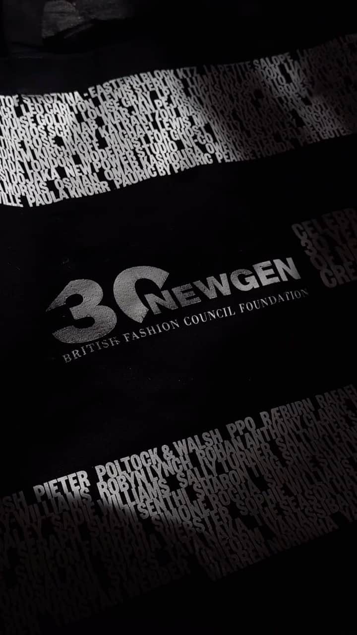 オールセインツのインスタグラム：「New in = NEWGEN.  We’re celebrating NEWGEN’s 30th as a British Fashion Council programme, championing the best emerging fashion design talent with the aim of building creative responsible businesses for the future. Each purchase donates £10 to the @britishfashioncouncil Foundation, supporting the next generation of young designers.」