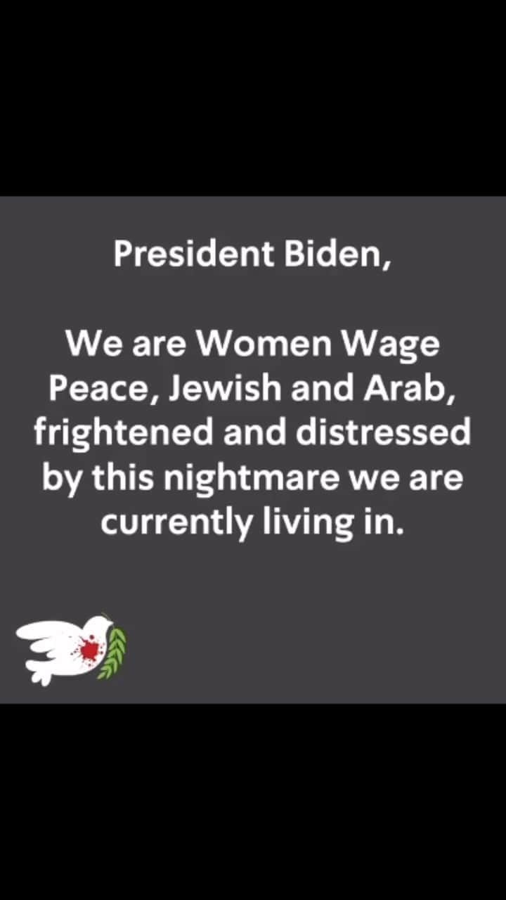 アマンダ・デ・カディネットのインスタグラム：「Please share :  Repost @womenwagepeace : @POTUS  Women Wage Peace, Jewish and Arab, implore you  We must end this madness!  #BRINGTHEMHOMENOW」