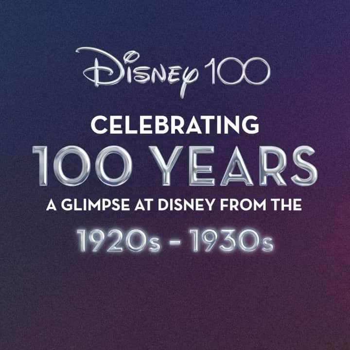 Disneyのインスタグラム：「From the debut of Mickey Mouse in “Steamboat Willie” to the revolutionary release of Snow White and the Seven Dwarfs, swipe through to see how The Walt Disney Company took shape throughout the 1920s and 1930s. ✨2️⃣0️⃣✨3️⃣0️⃣✨ #Disney100」