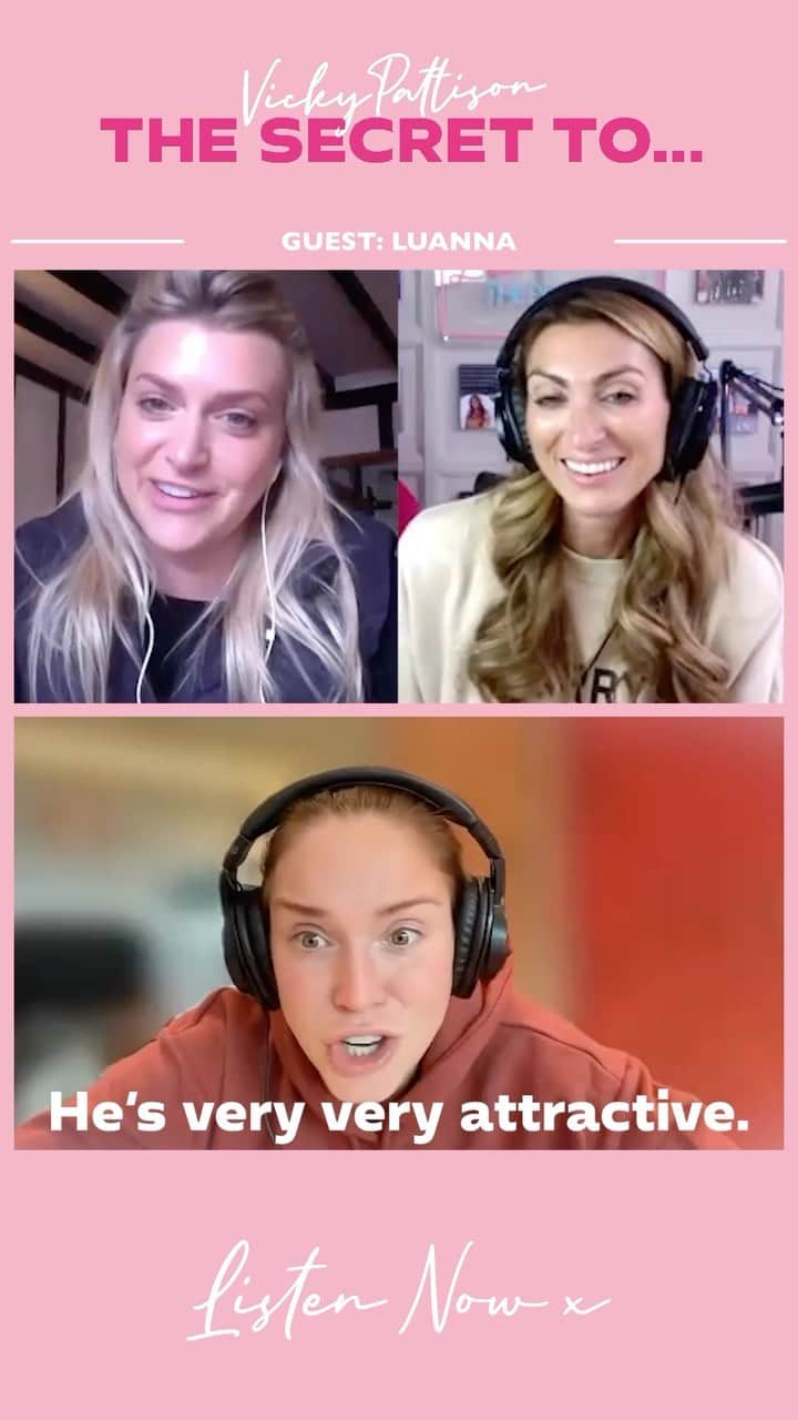 のインスタグラム：「And with all due respect to Paul's beyond beautiful wife aswell... I should have added 😂😍💕   On this week's @thesecrettopod I'm joined by the stars of the @everything_luanna podcast @annawilliamsonofficial and @luisazissman!!! They're amazing- so funny, so honest and just completely bonkers!! It was actually very hard to choose a clip this week as they were all brilliant!! 👀😂  Head to my insta story for more of my favourite snippets and the link to listen to the full ep will be there aswell! Enjoy my loves 🎙️💕」