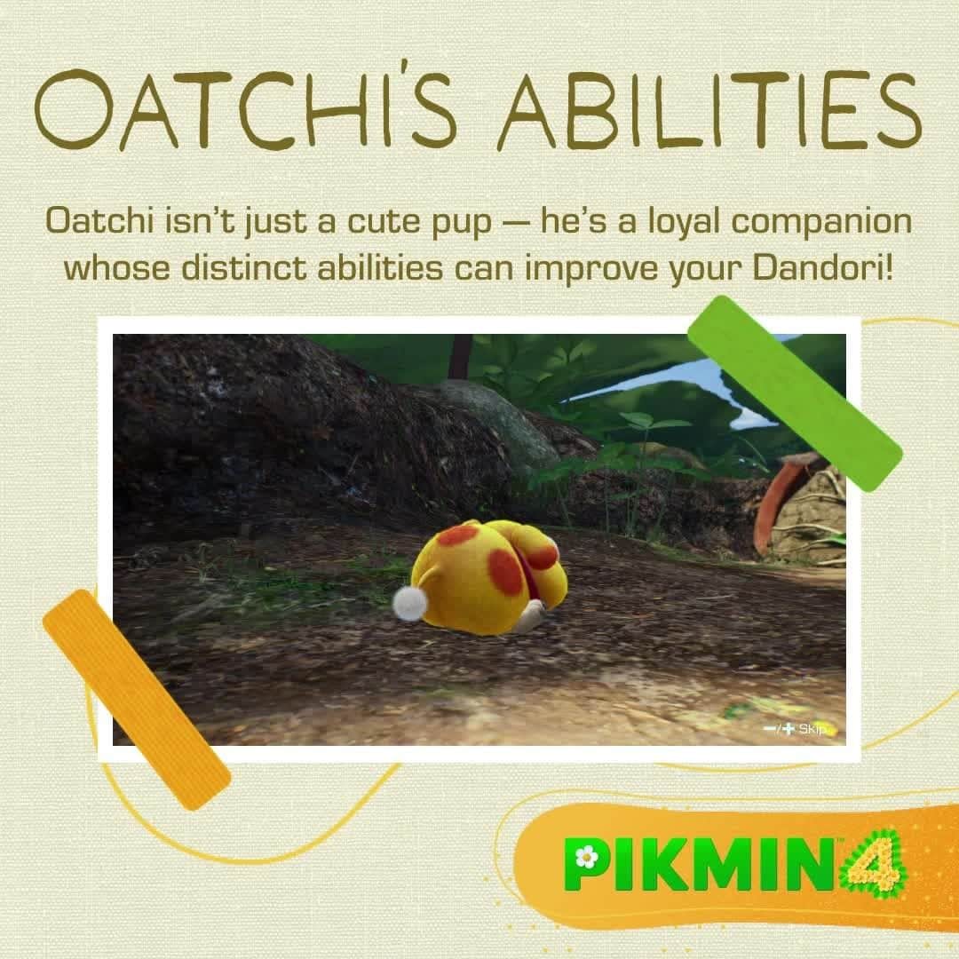 任天堂アメリカのインスタグラム：「Everyone say, “Good boy, Oatchi!” #Pikmin4」
